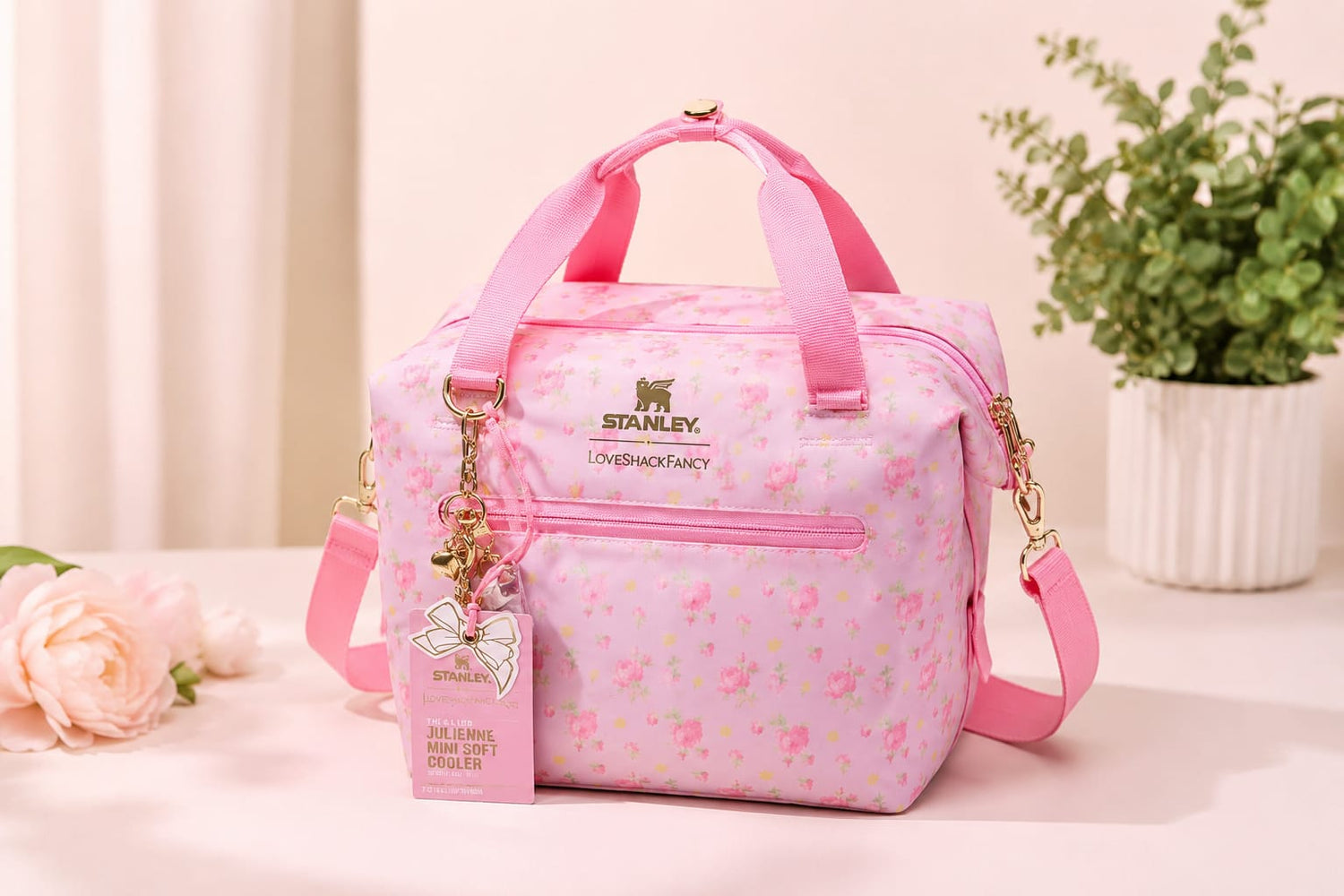 Pink Floral Bags & Coolers