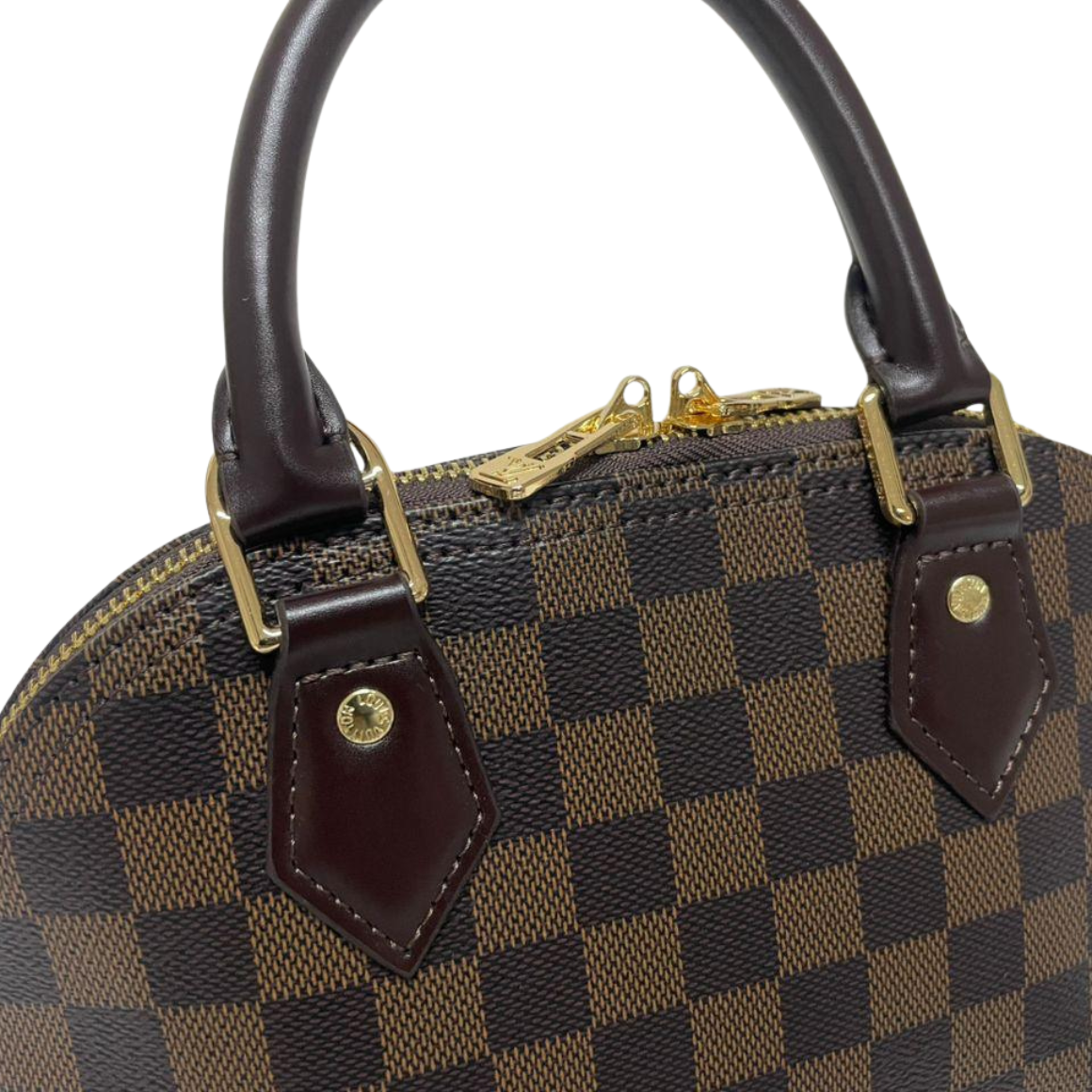 Louis Vuitton Alma BB N41221 Damier Ebene Canvas Brown 2-Way Handbag