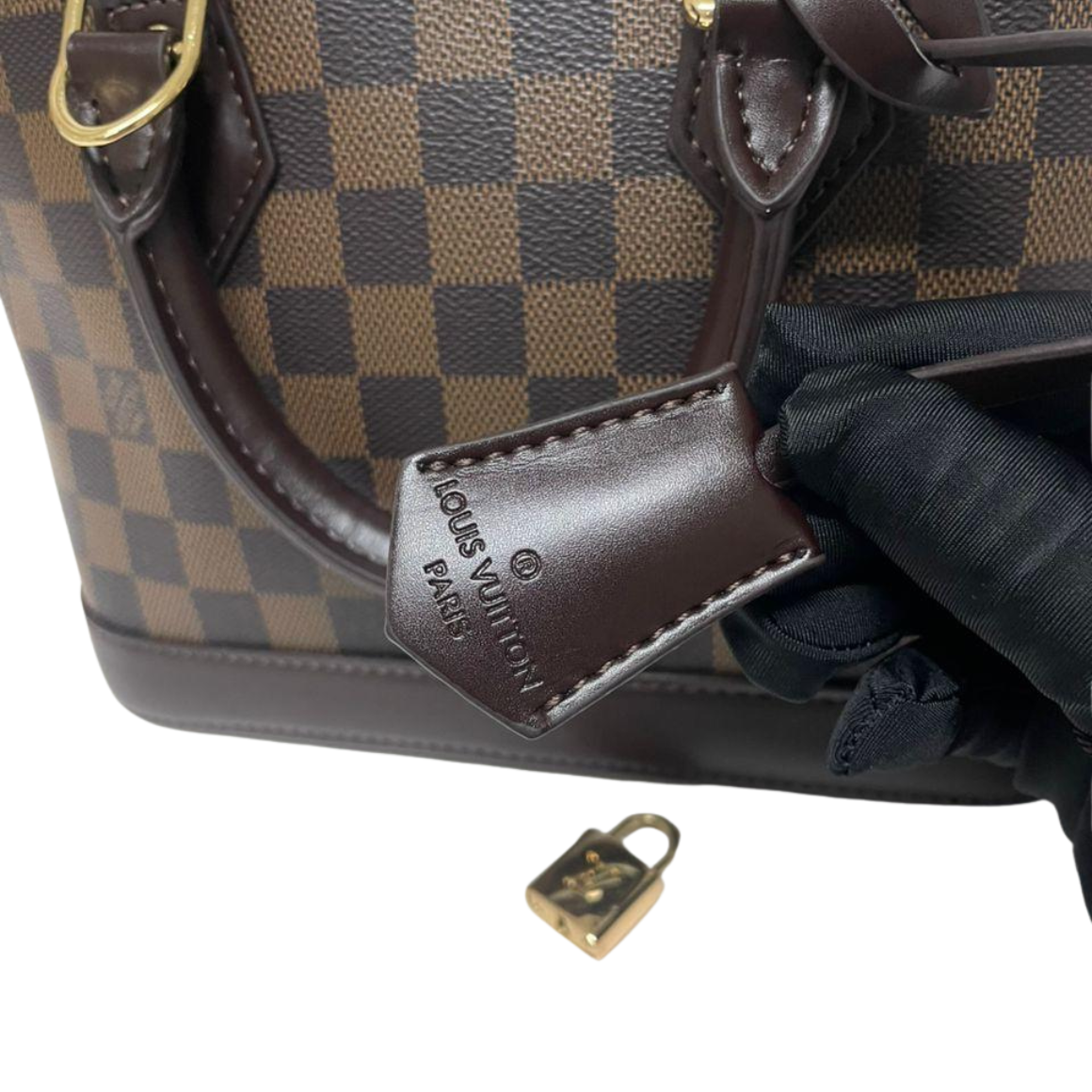 Louis Vuitton Alma BB N41221 Damier Ebene Canvas Brown 2-Way Handbag
