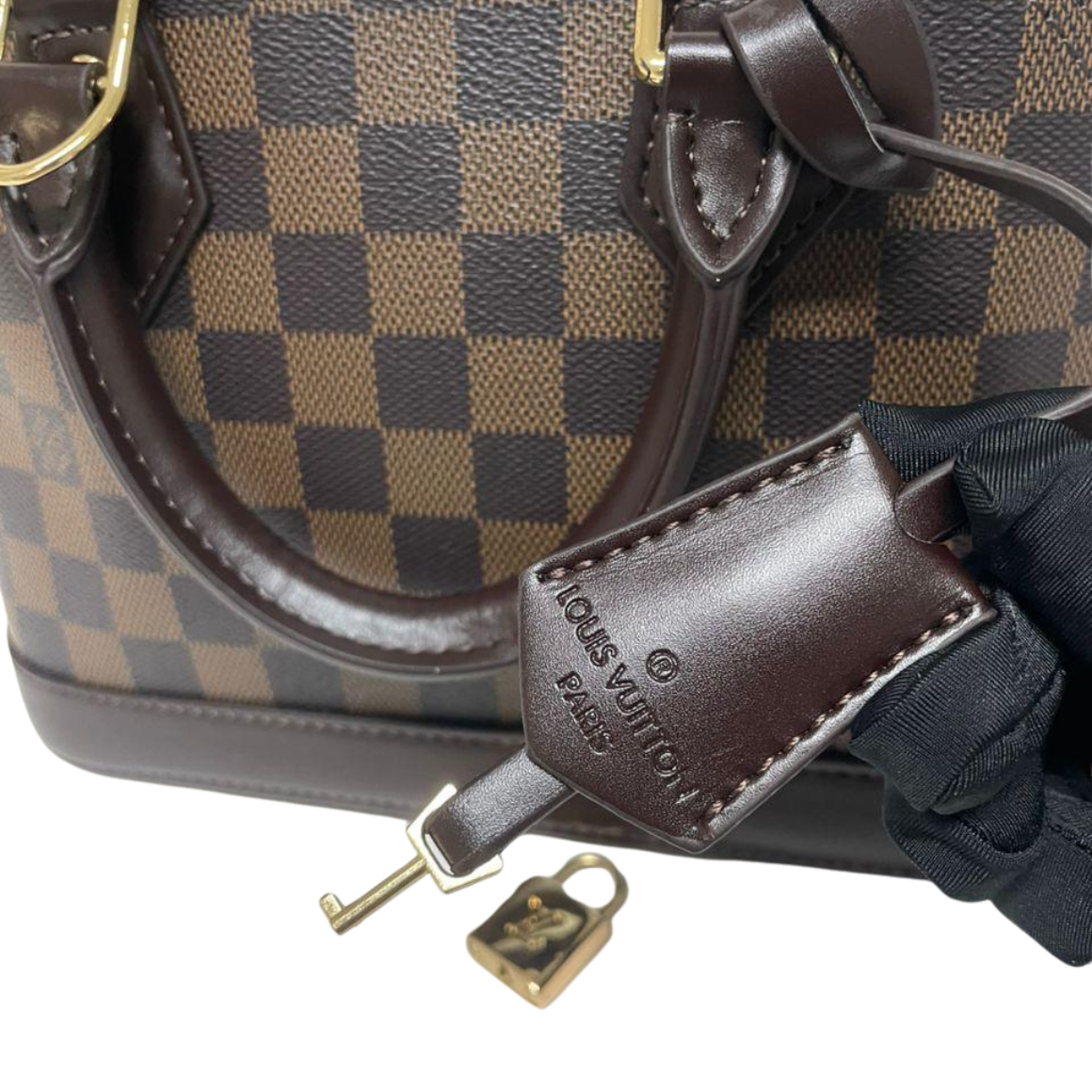 Louis Vuitton Alma BB N41221 Damier Ebene Canvas Brown 2-Way Handbag