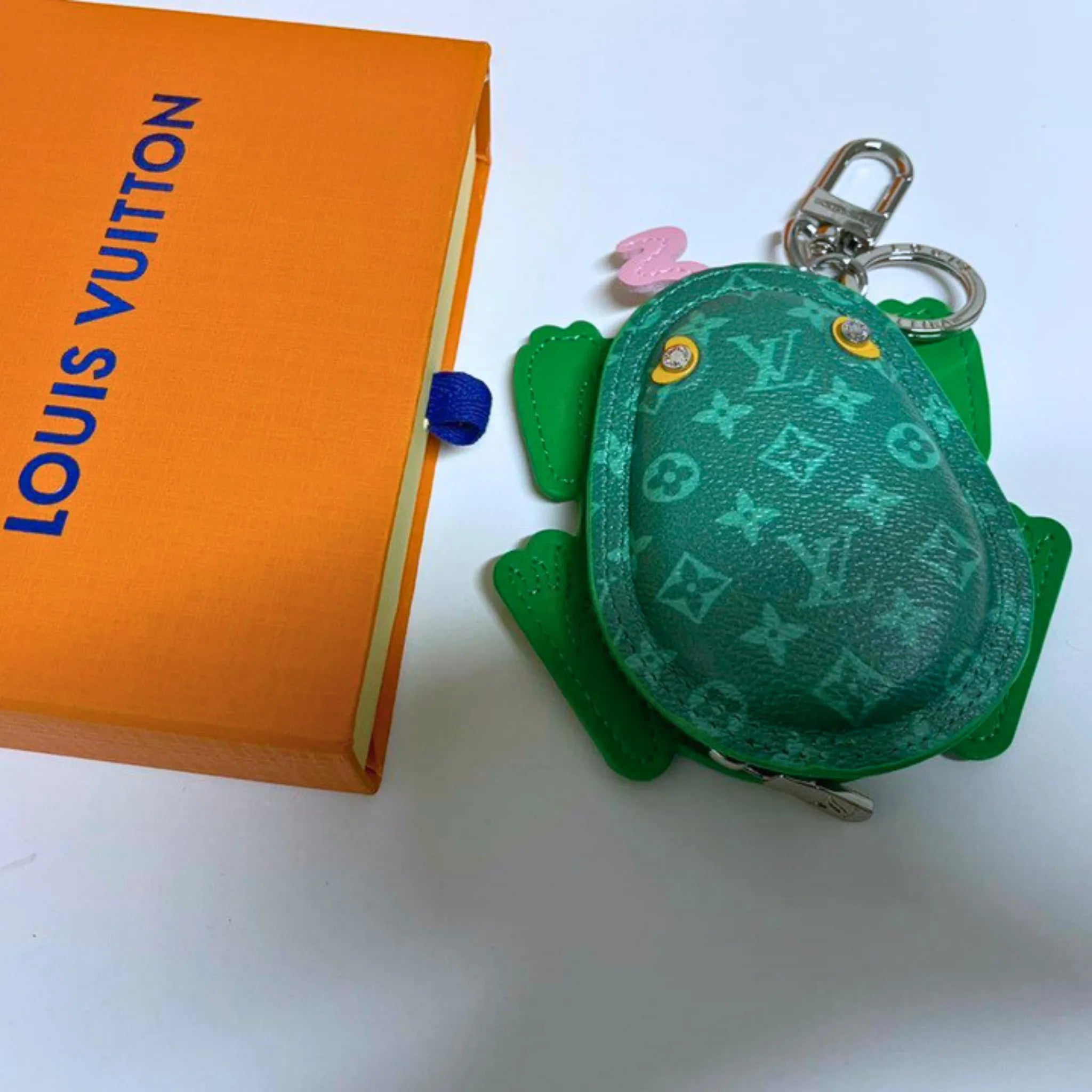 Louis Vuitton Green Monogram Frog Bag Charm Keychain – Authentic Pre-Owned