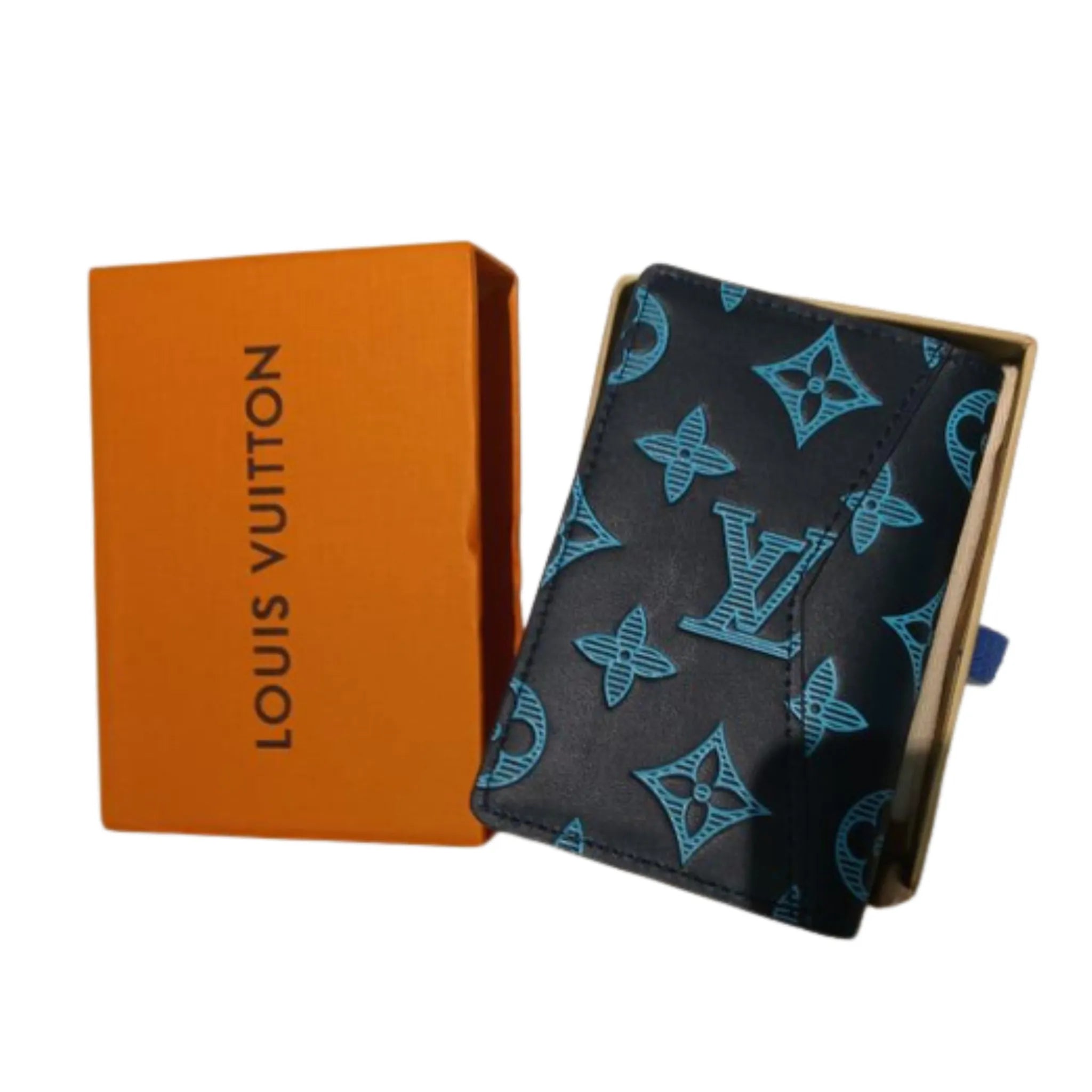 Louis Vuitton M83378 Monogram Navy Shadow de Poche Card Holder – Authentic Pre-Owned