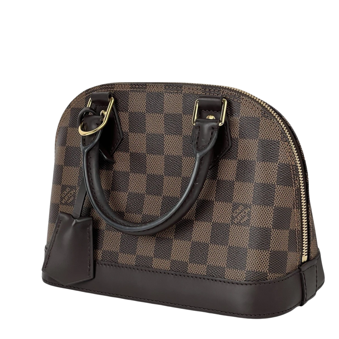 Louis Vuitton Alma BB N41221 Damier Ebene Canvas Brown 2-Way Handbag