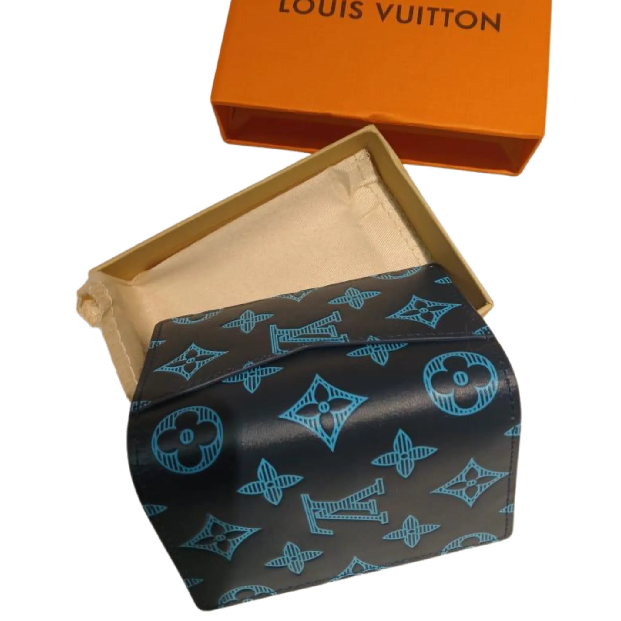 Louis Vuitton M83378 Monogram Navy Shadow de Poche Card Holder – Authentic Pre-Owned