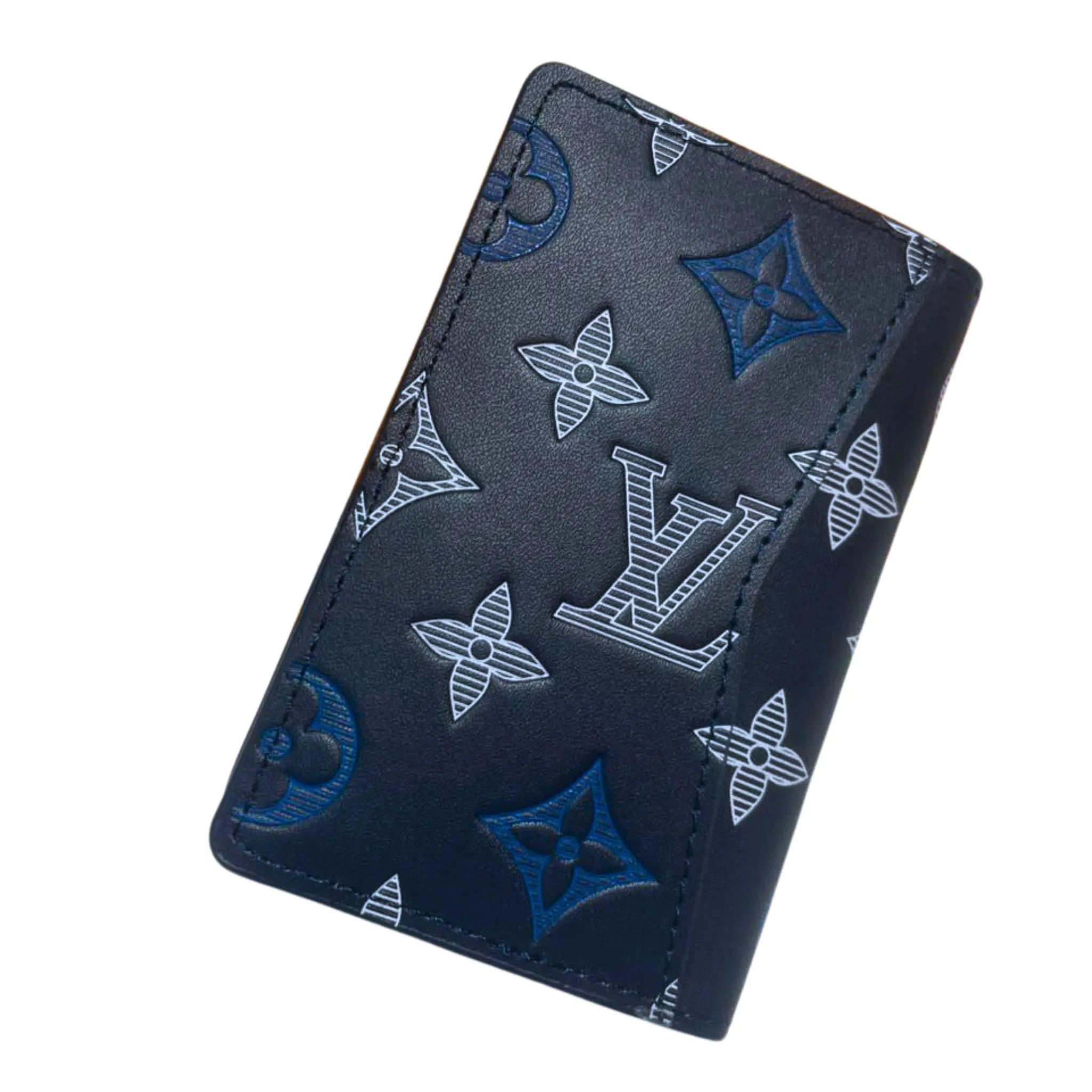Louis Vuitton Monogram Navy Shadow de Poche Card Holder – Authentic Pre-Owned