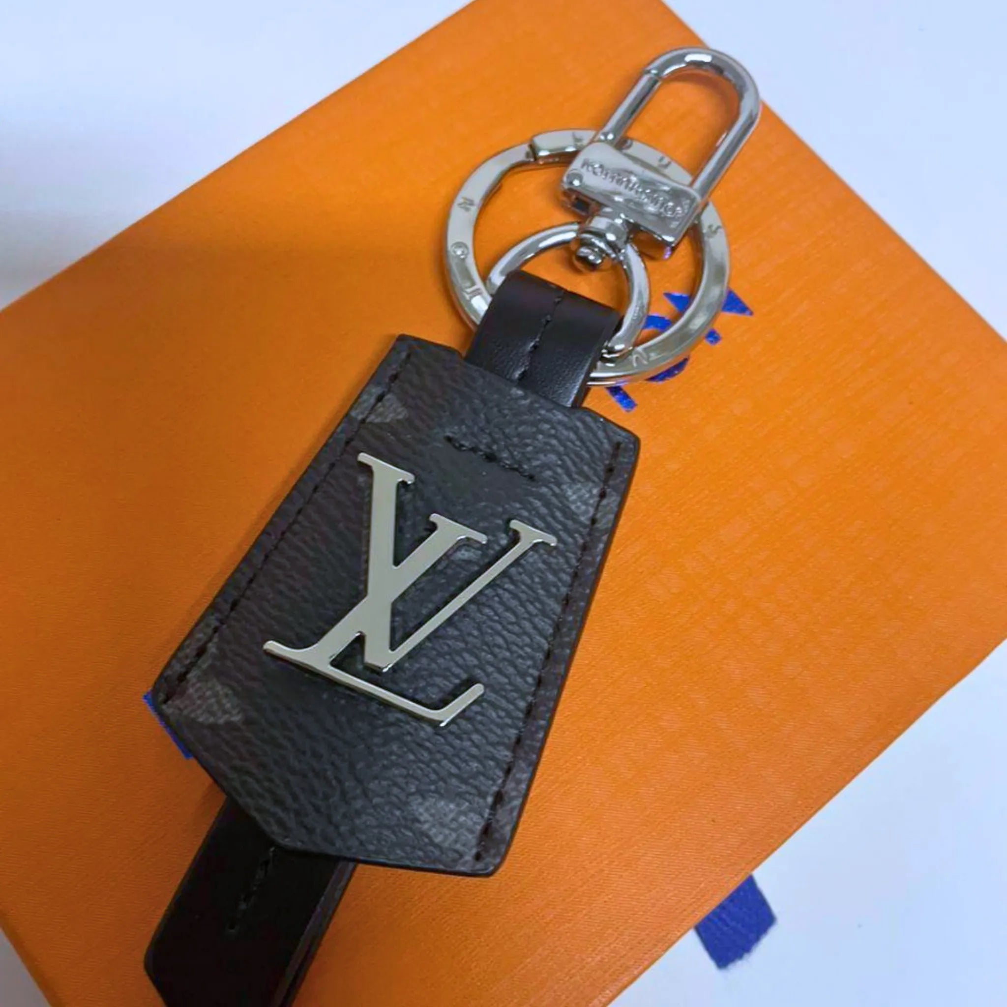 Louis Vuitton Cloches Cles Bag Charm Key Holder Black Monogram Keychain – Authentic Pre-Owned