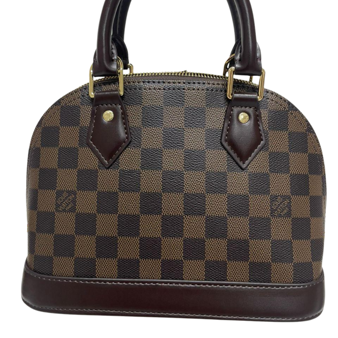 Louis Vuitton Alma BB N41221 Damier Ebene Canvas Brown 2-Way Handbag
