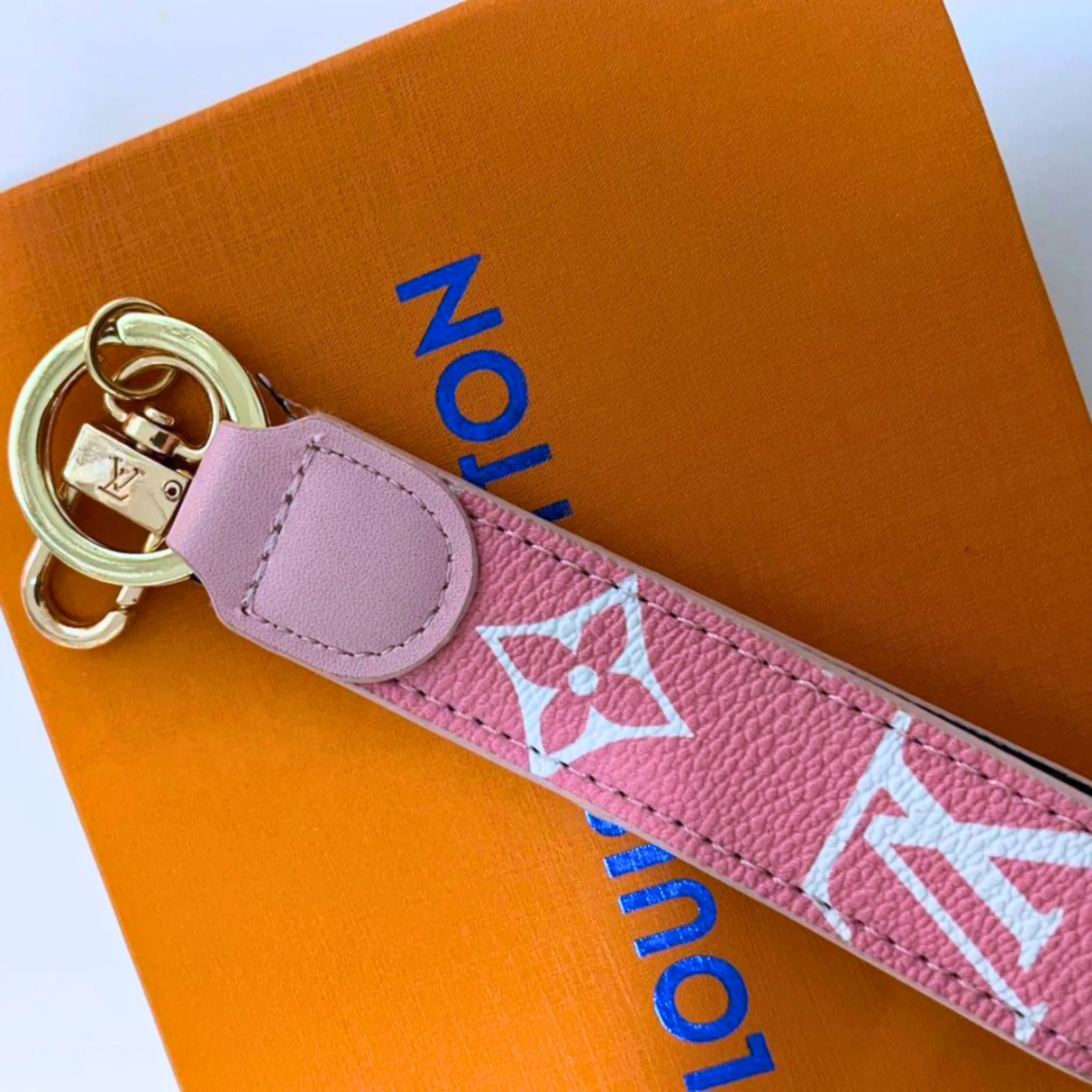 Louis Vuitton Dragonne Key Holder Bag Charm Pink Monogram Keychain – Authentic Pre-Owned