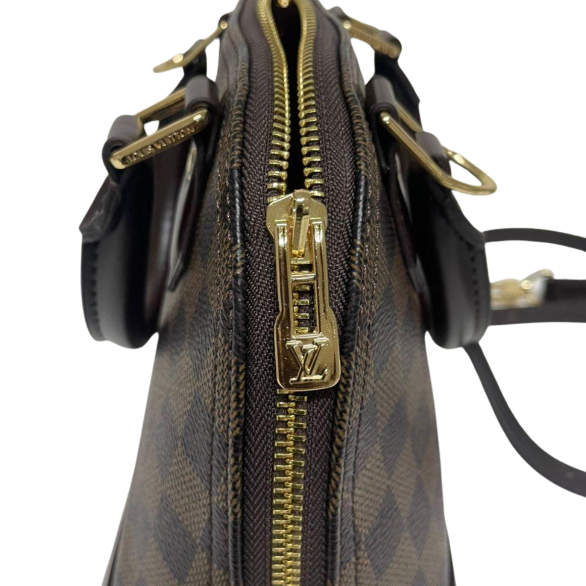Louis Vuitton Alma BB N41221 Damier Ebene Canvas Brown 2-Way Handbag