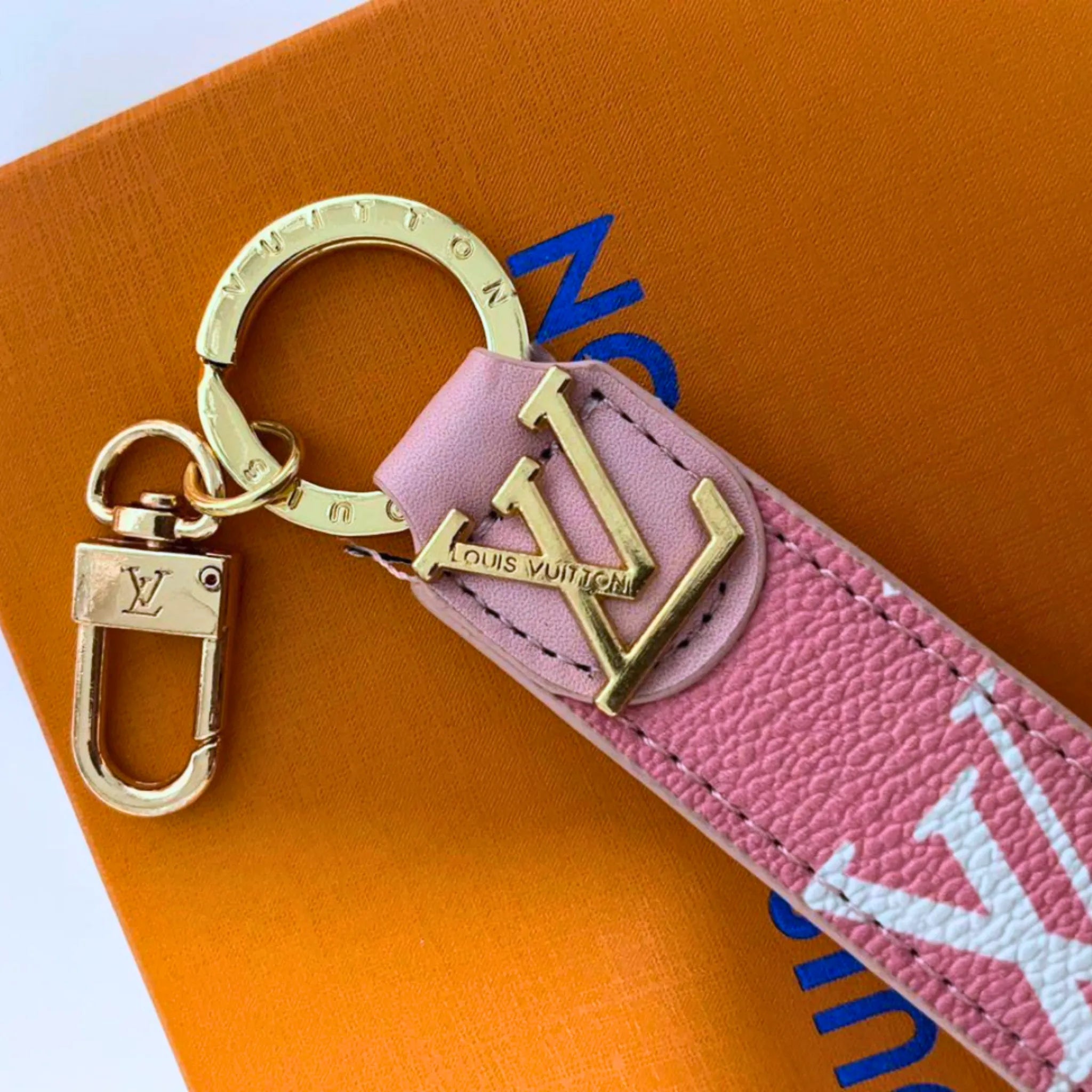 Louis Vuitton Dragonne Key Holder Bag Charm Pink Monogram Keychain – Authentic Pre-Owned