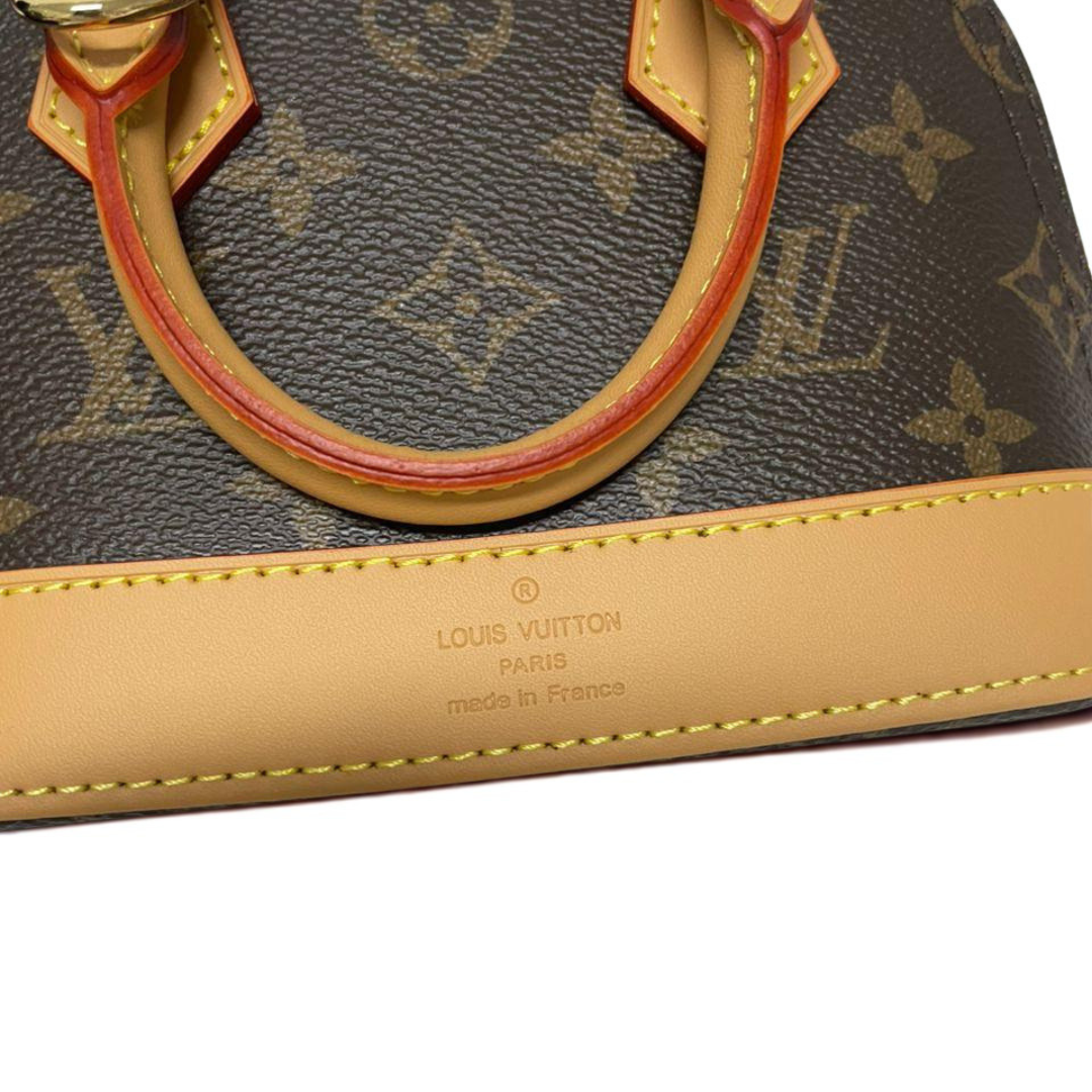 Louis Vuitton Nano Alma Handbag Monogram Canvas Leather Mini Bag