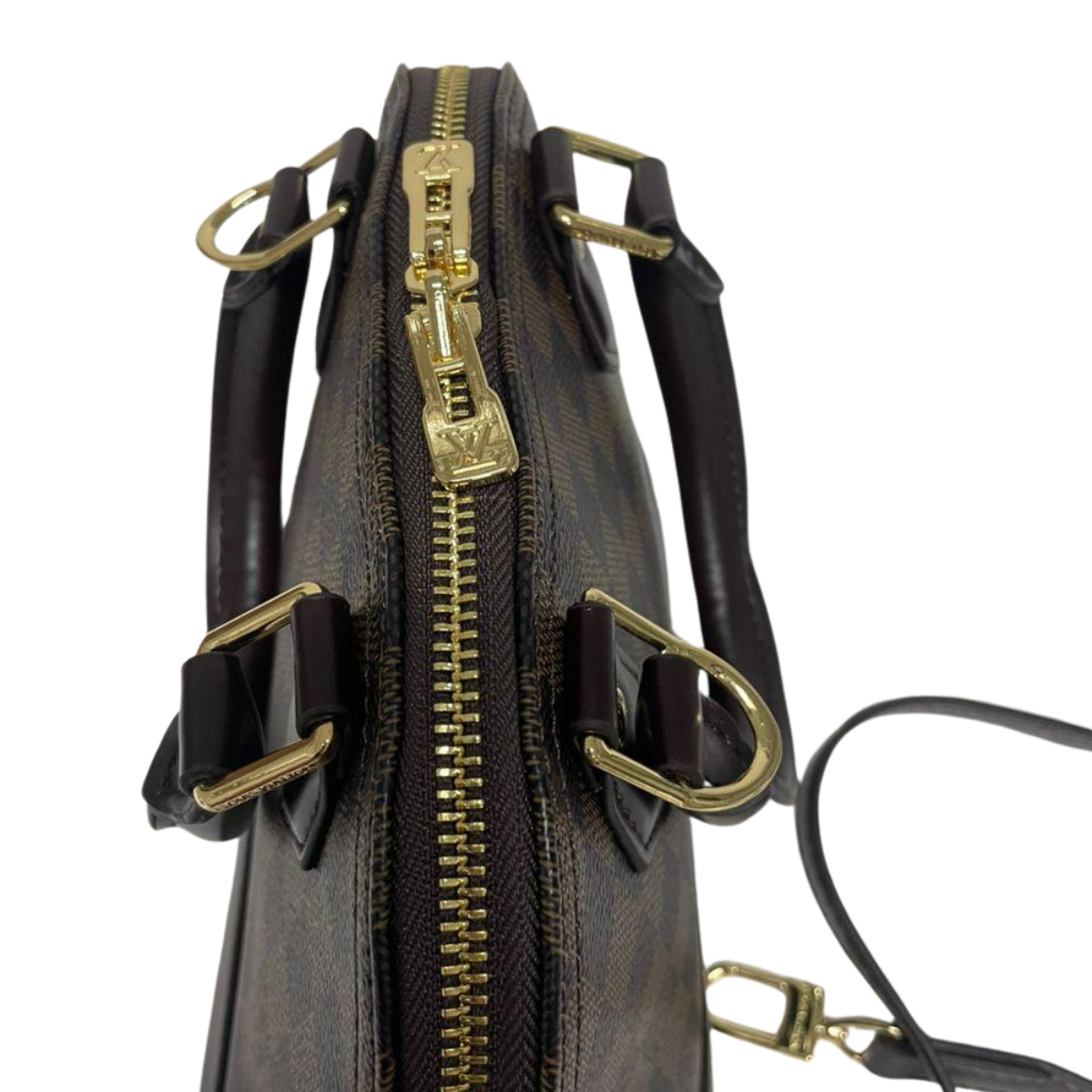 Louis Vuitton Alma BB N41221 Damier Ebene Canvas Brown 2-Way Handbag