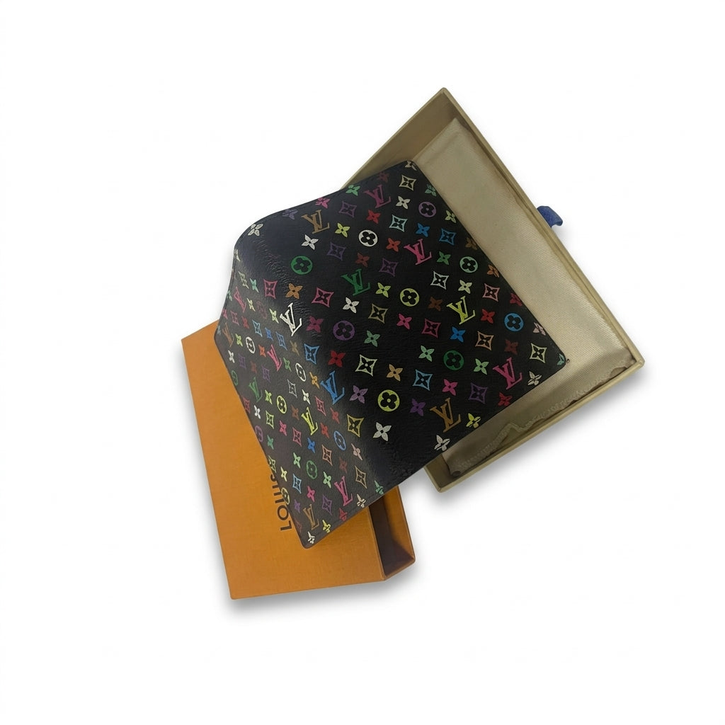 Louis Vuitton x Takashi Murakami Multicolor Passport Cover with Box – Authentic Pre-Owned