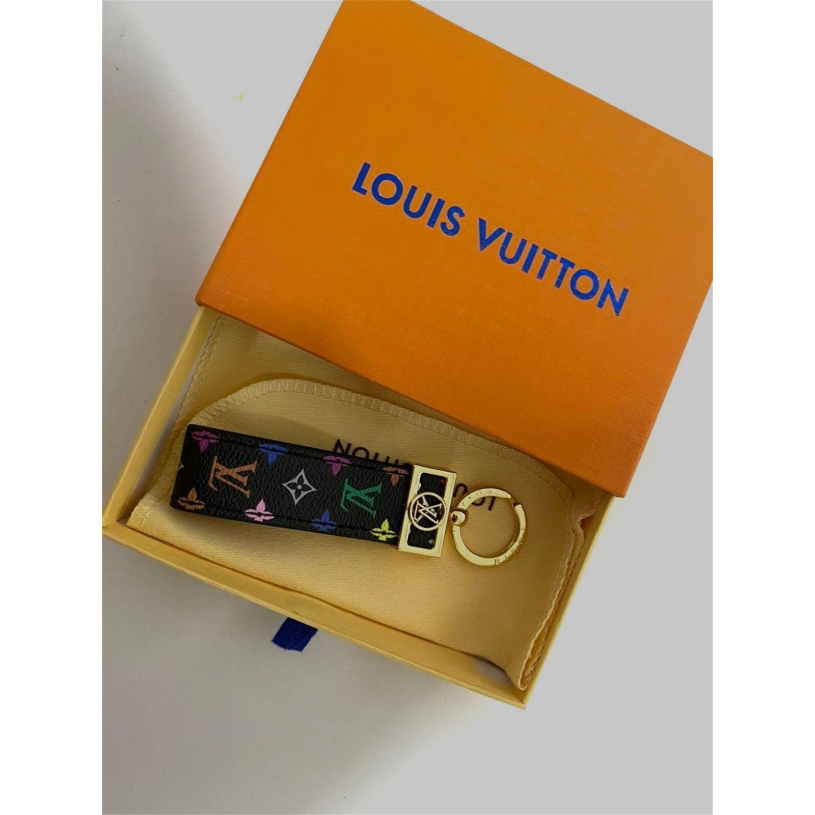 Louis Vuitton Dragonne Key Holder Monogram Keychain with Box & Dust Bag – Authentic Pre-Owned