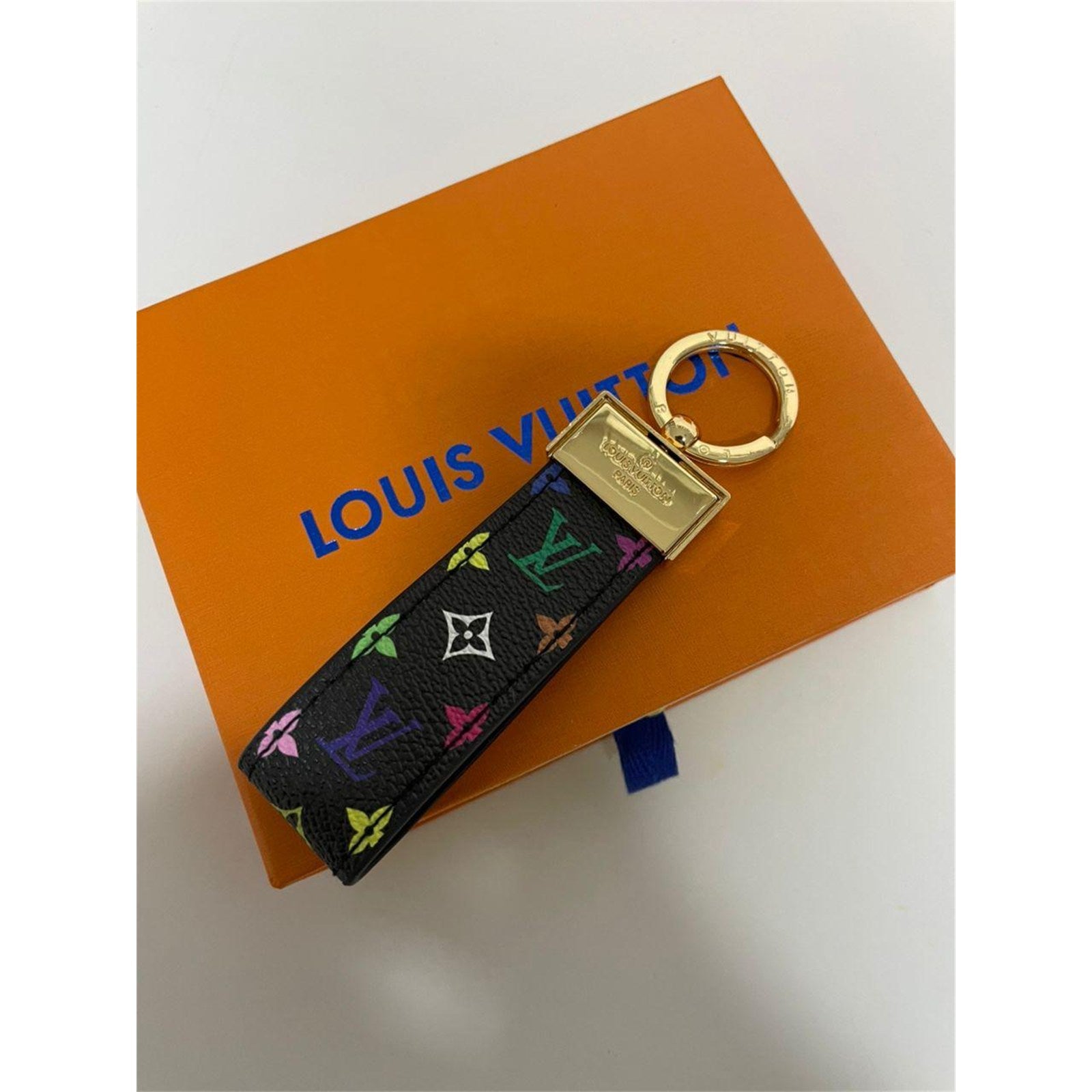 Louis Vuitton Dragonne Key Holder Monogram Keychain with Box & Dust Bag – Authentic Pre-Owned