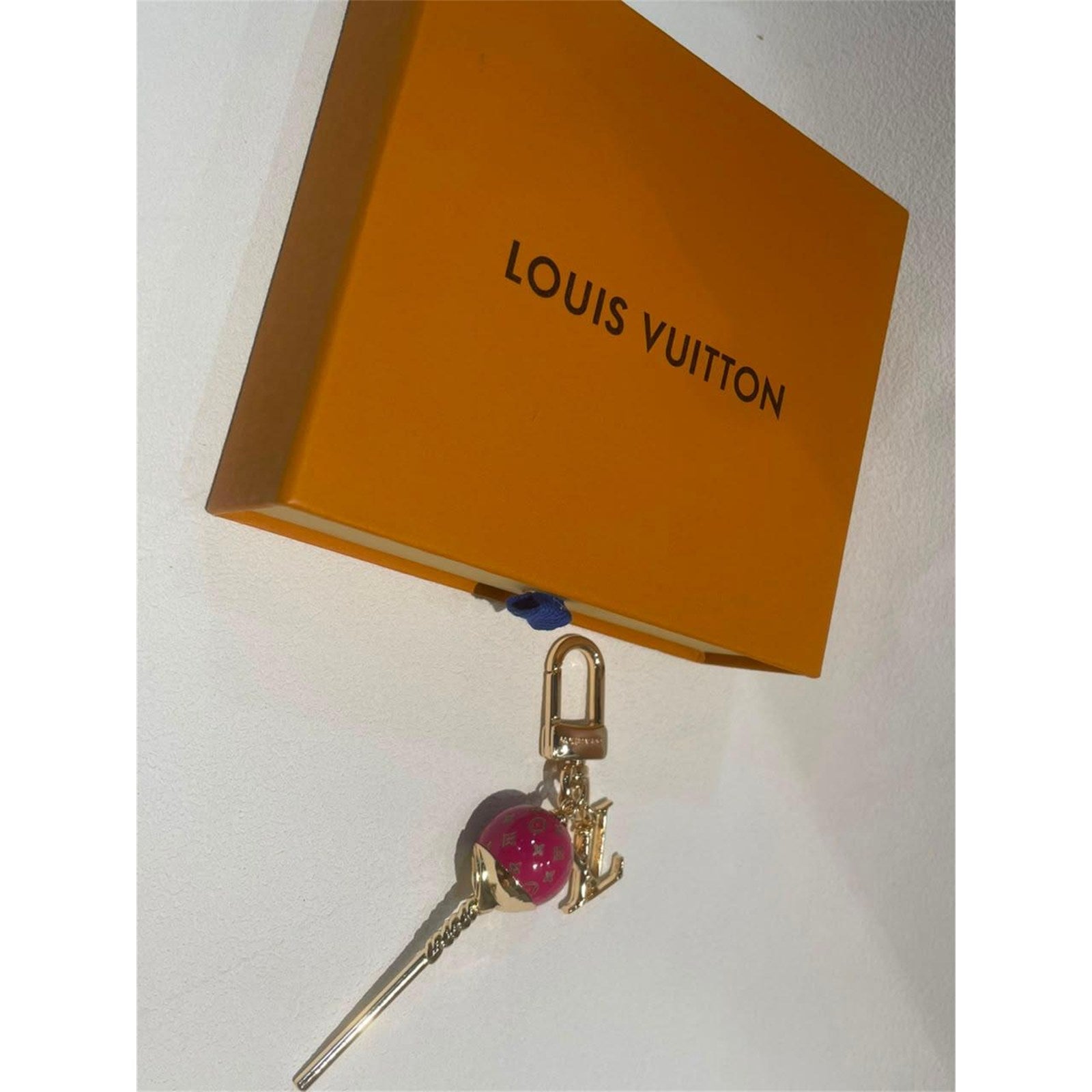 Louis Vuitton Monogram Lollipop Bag Charm Keychain Fuchsia Pink – Authentic Pre-Owned