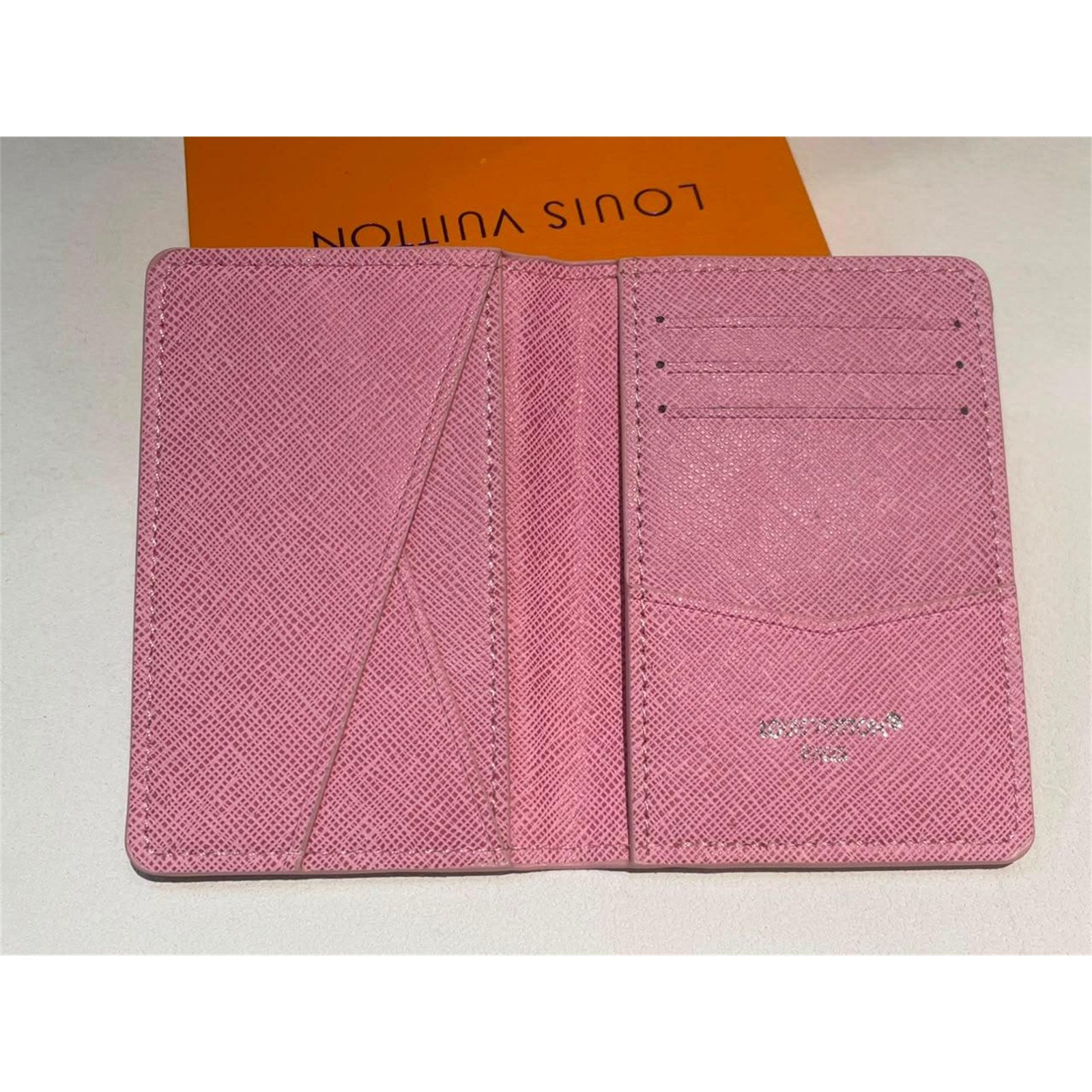 Louis Vuitton Pink Leather Monogram Sunset Pocket Organizer – Authentic Pre-Owned