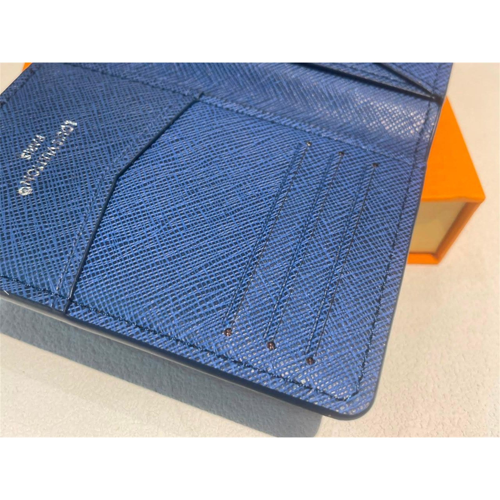 Louis Vuitton Basketball Monogram Pocket Organizer Wallet Blue – Authentic Pre-Owned