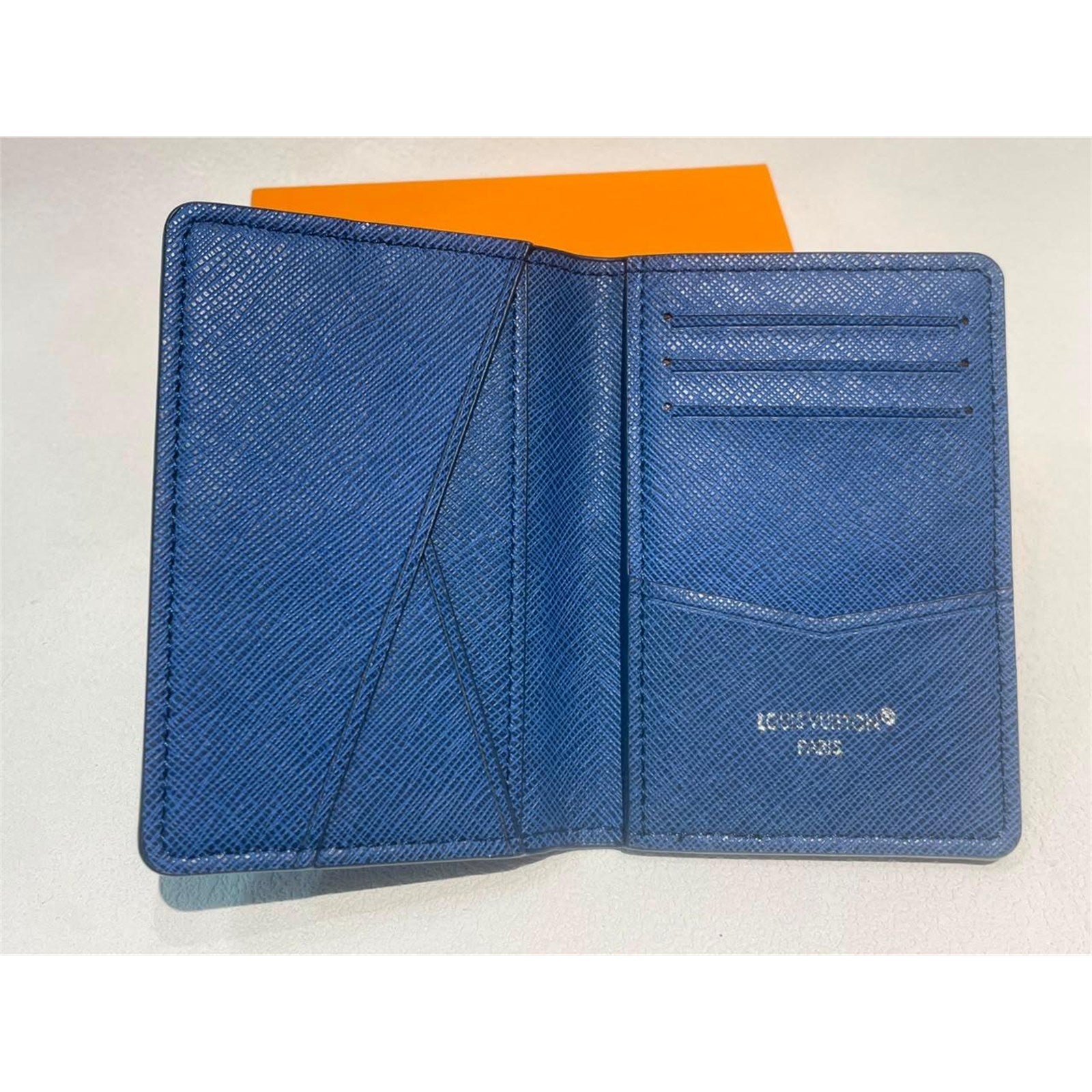 Louis Vuitton Basketball Monogram Pocket Organizer Wallet Blue – Authentic Pre-Owned