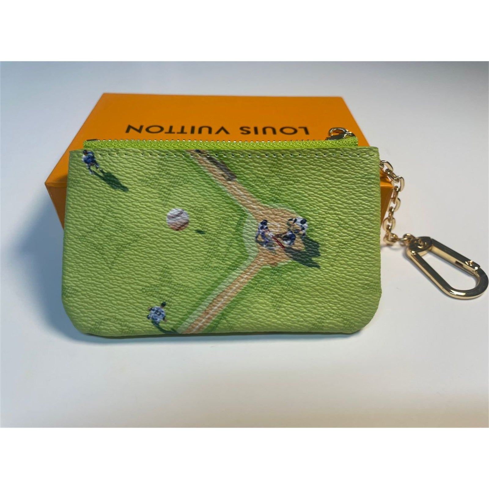 Louis Vuitton Coin Purse Baseball Green Pouch – Authentic Pre-Owned