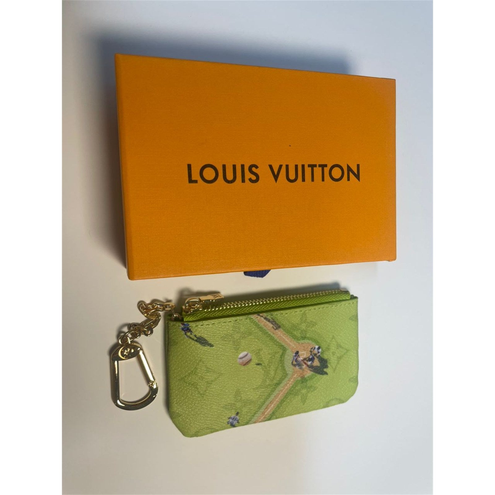 Louis Vuitton Coin Purse Baseball Green Pouch – Authentic Pre-Owned