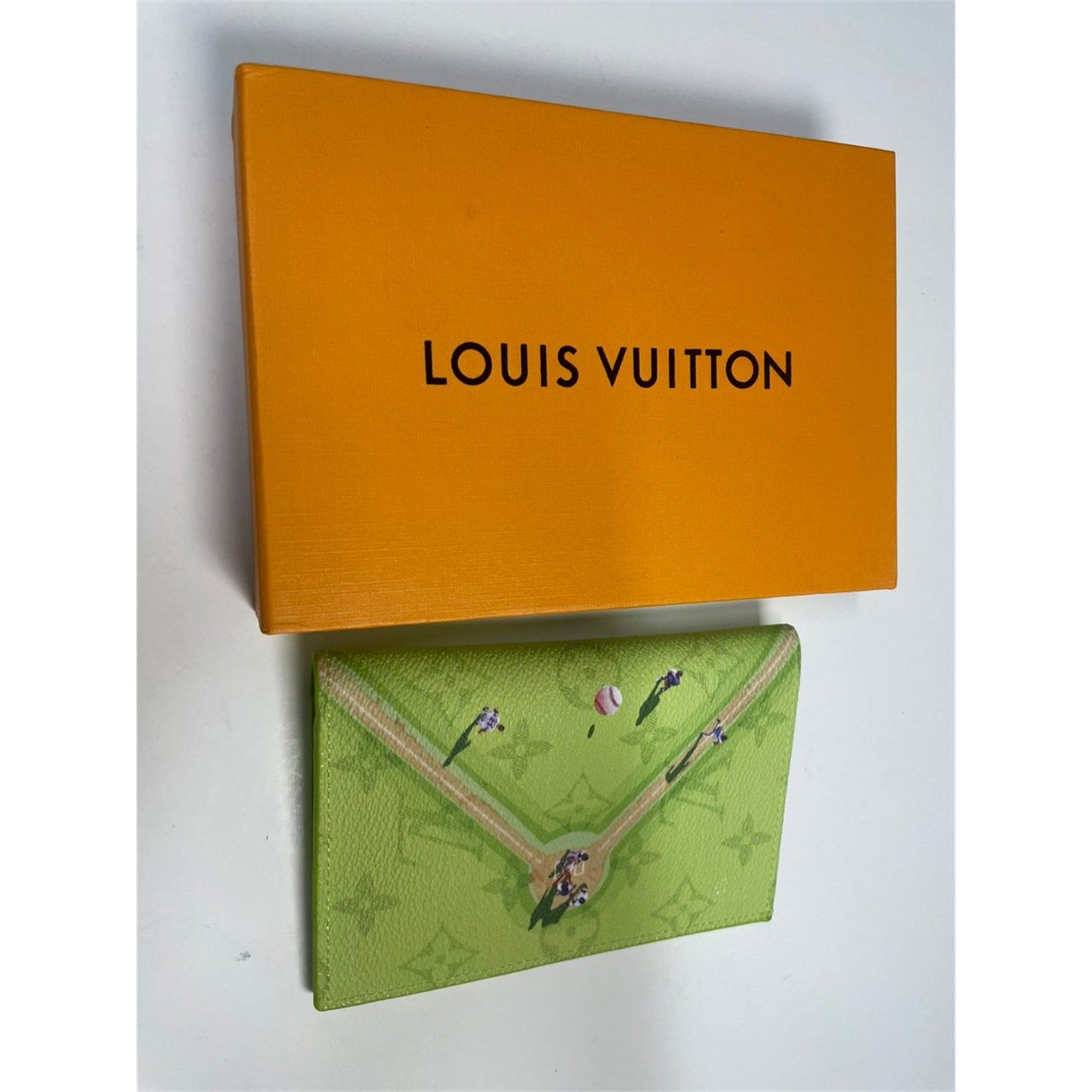 Louis Vuitton Monogram Passport Cover Baseball Green – Authentic Pre-Owned