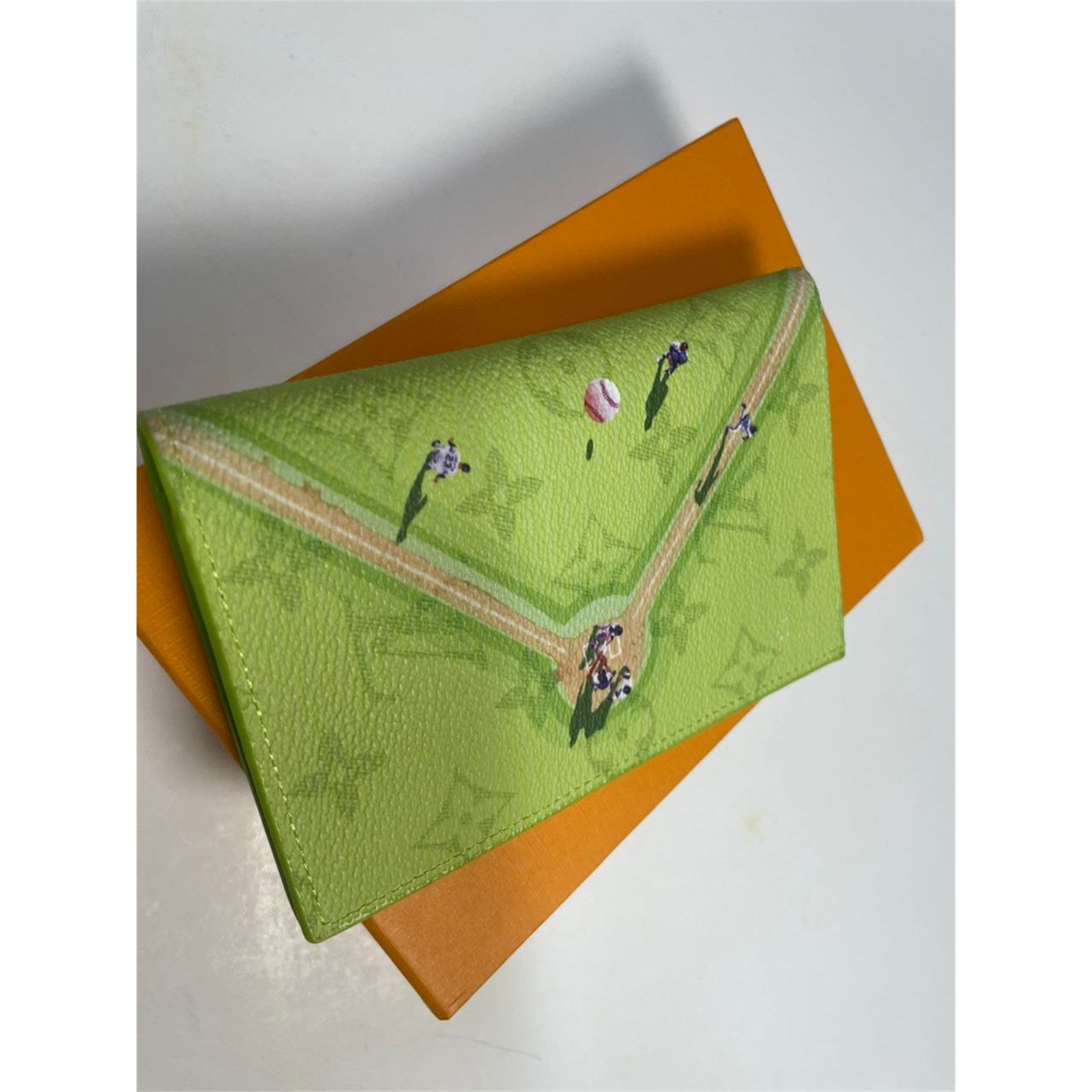 Louis Vuitton Monogram Passport Cover Baseball Green – Authentic Pre-Owned