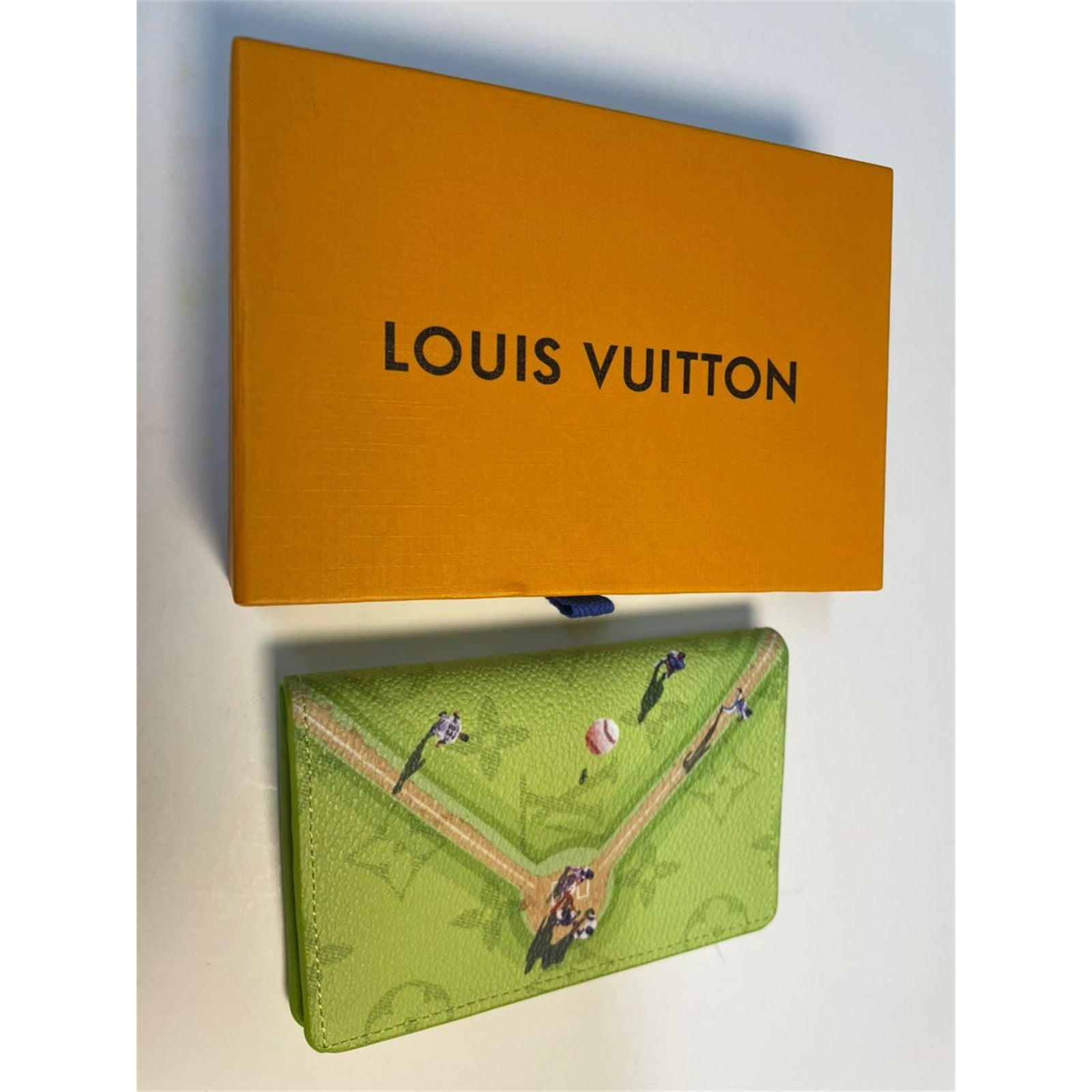 Louis Vuitton Monogram Pocket Organizer Baseball Green with Box – Authentic Pre-Owned