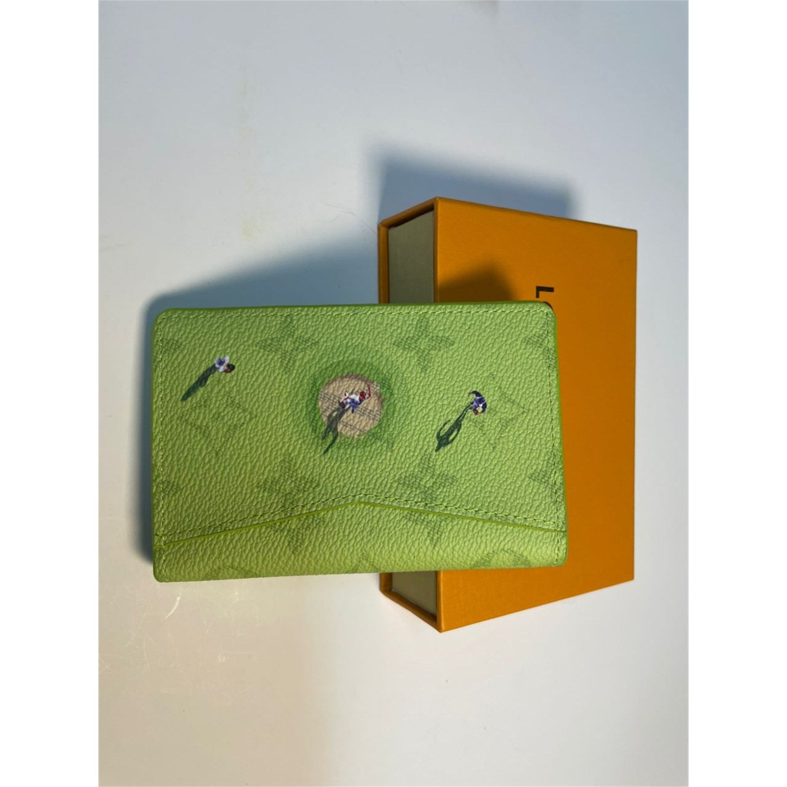 Louis Vuitton Monogram Pocket Organizer Baseball Green with Box – Authentic Pre-Owned