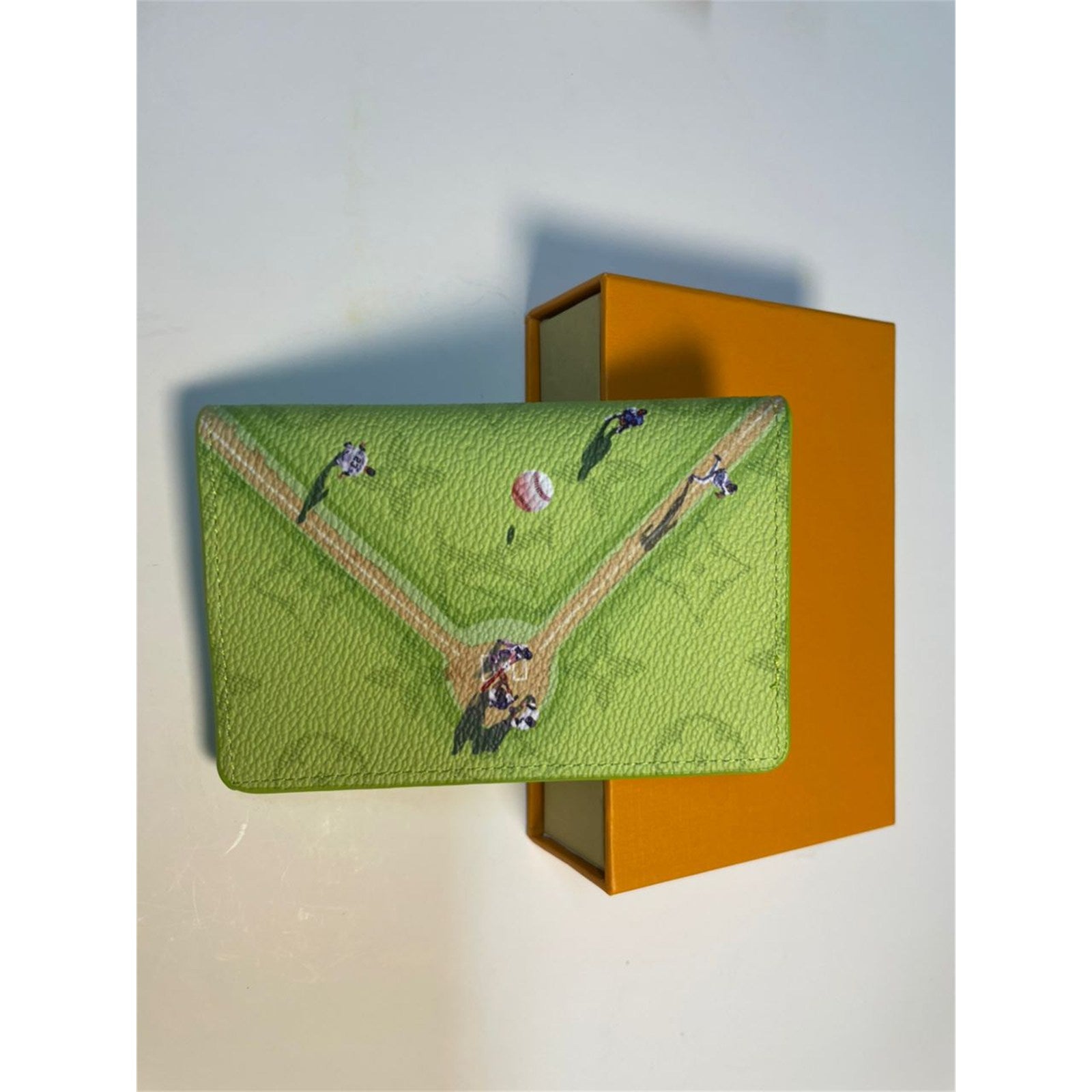 Louis Vuitton Monogram Pocket Organizer Baseball Green with Box – Authentic Pre-Owned