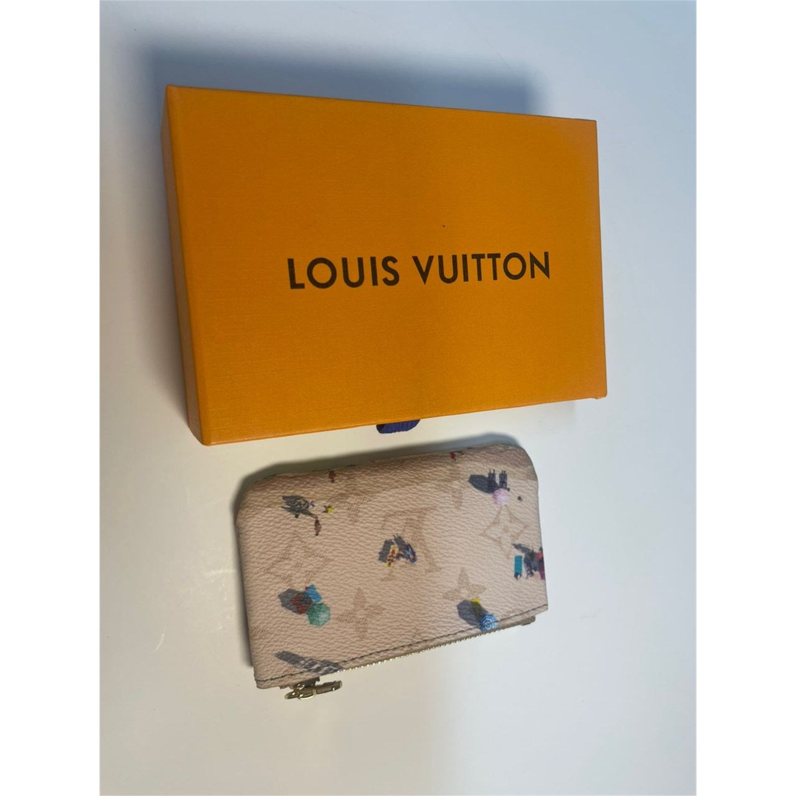 Louis Vuitton Monogram Coin Purse Pouch Beach Beige – Authentic Pre-Owned