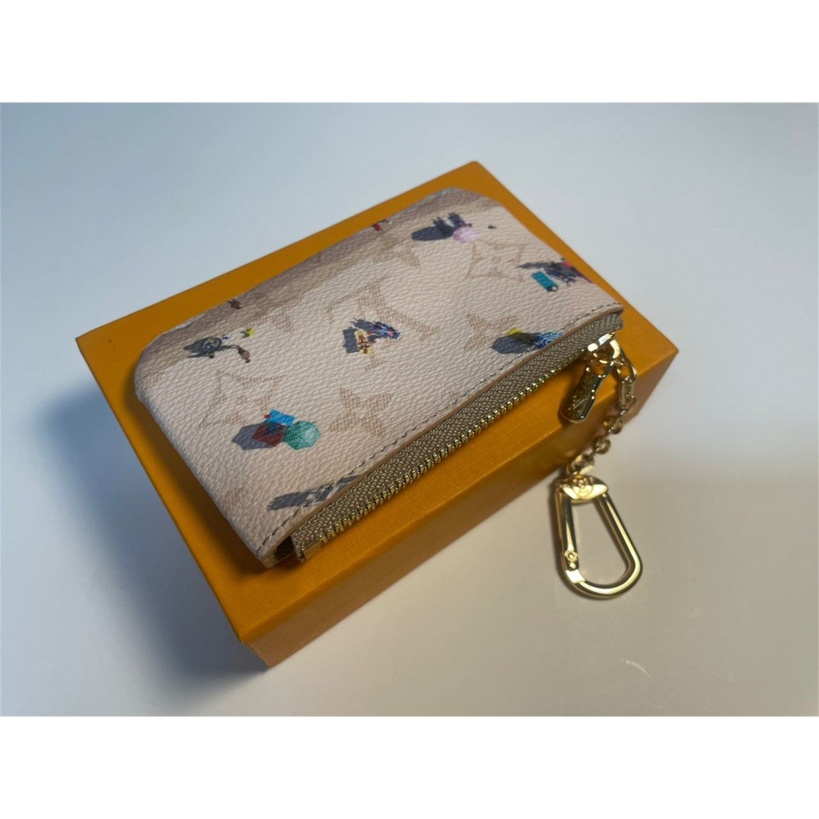 Louis Vuitton Monogram Coin Purse Pouch Beach Beige – Authentic Pre-Owned