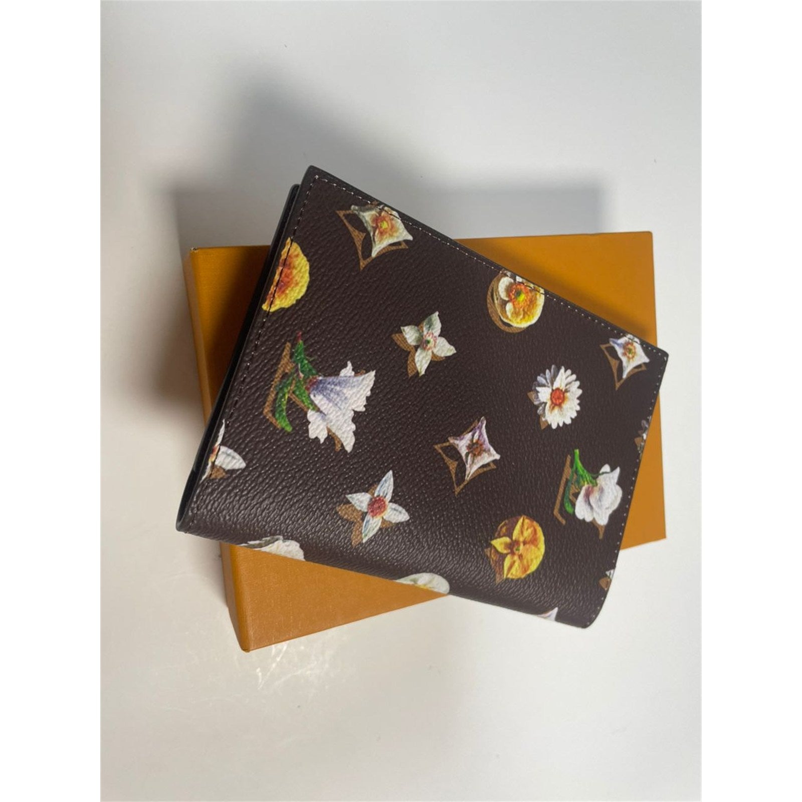 Louis Vuitton Passport Cover Monogram Flower Canvas Brown – Authentic Pre-Owned
