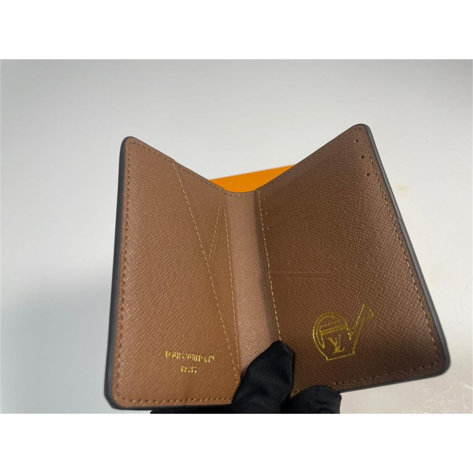 Louis Vuitton Men's Brown Monogram Floral Leather Pocket Organizer – Authentic Pre-Owned