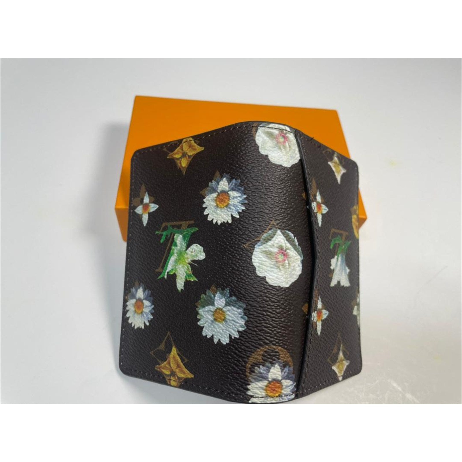 Louis Vuitton Men's Brown Monogram Floral Leather Pocket Organizer – Authentic Pre-Owned