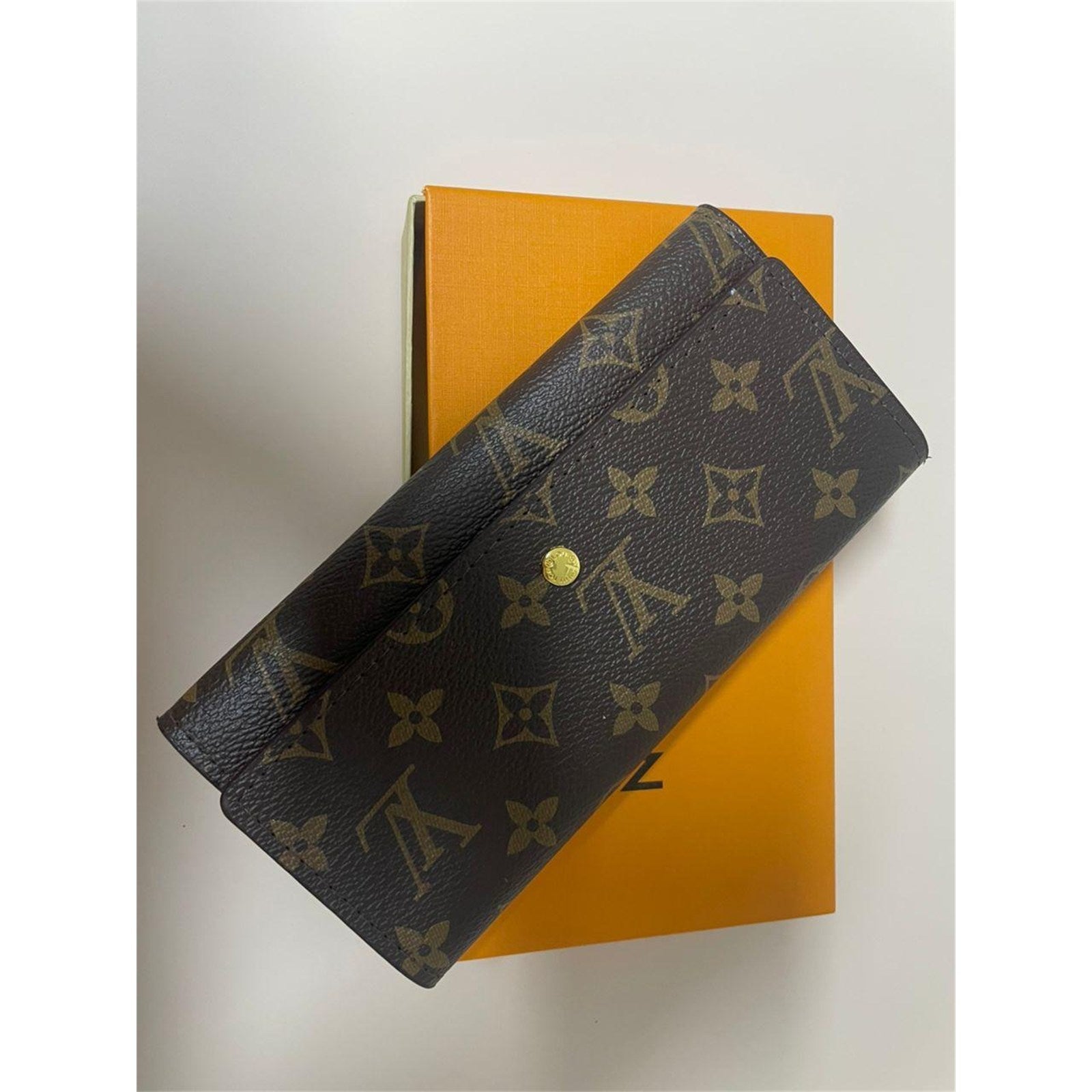 Louis Vuitton Portefeuille Sarah Monogram Long Wallet Brown – Authentic Pre-Owned