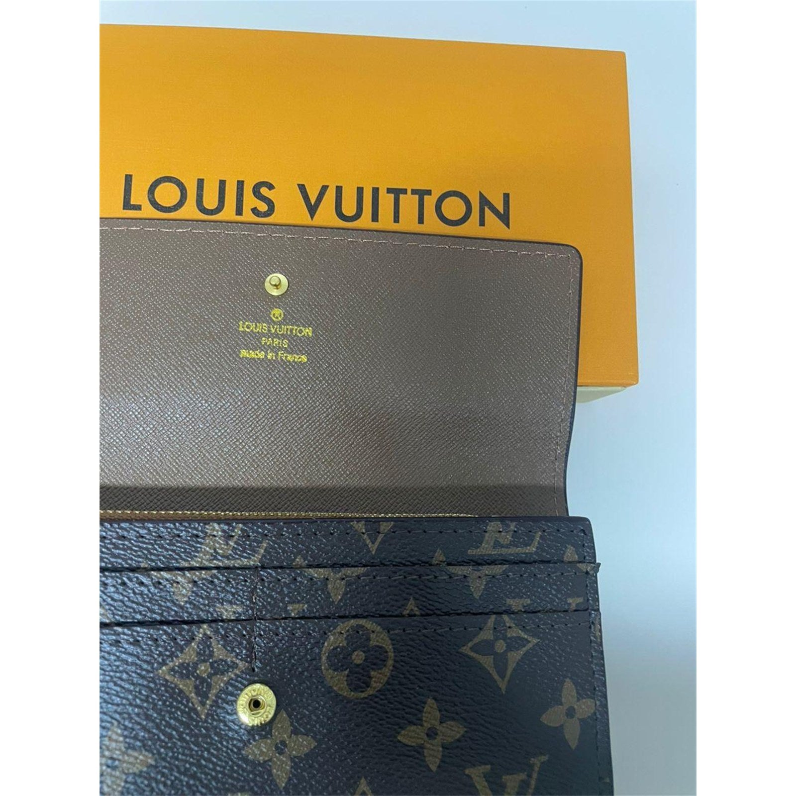 Louis Vuitton Portefeuille Sarah Monogram Long Wallet Brown – Authentic Pre-Owned