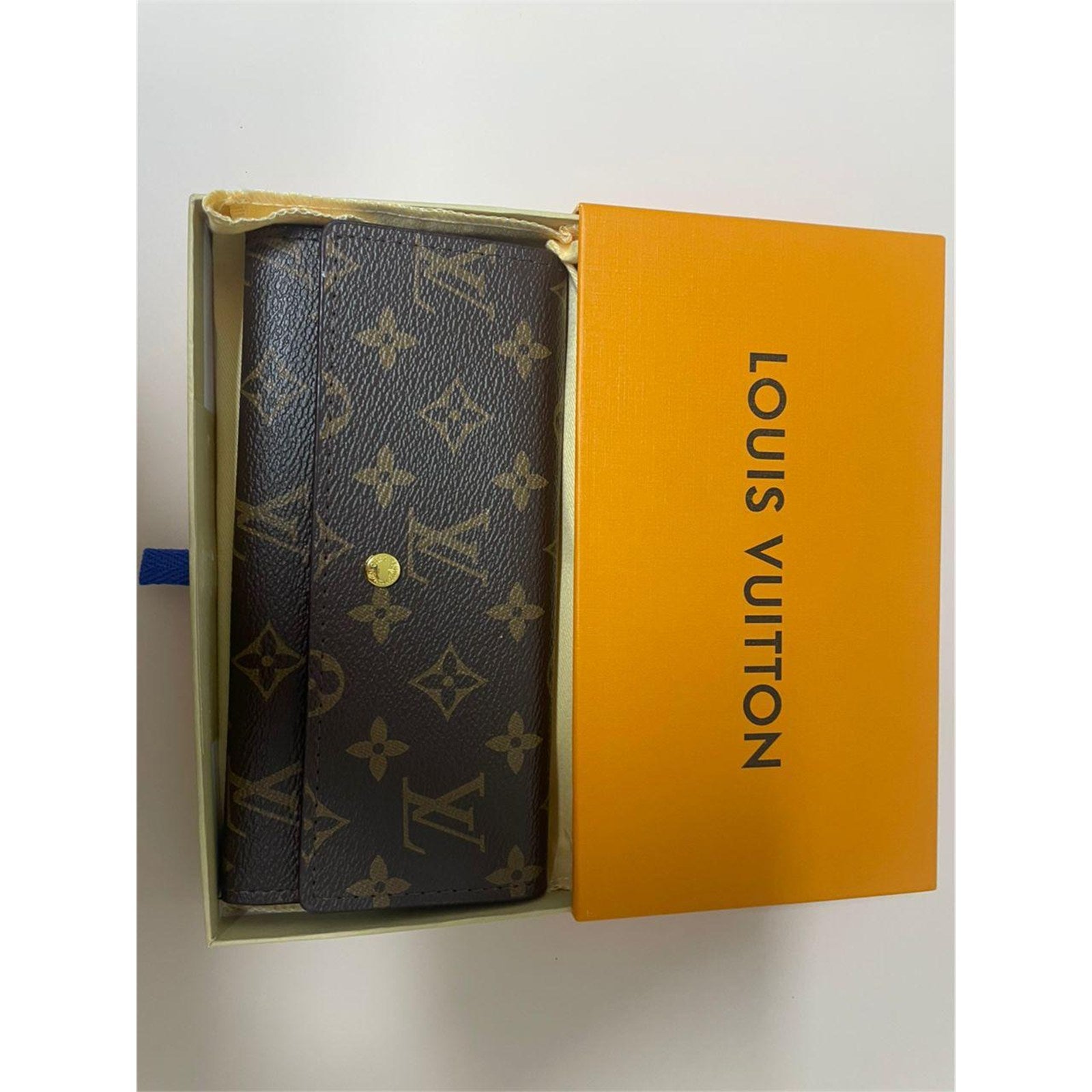Louis Vuitton Portefeuille Sarah Monogram Long Wallet Brown – Authentic Pre-Owned