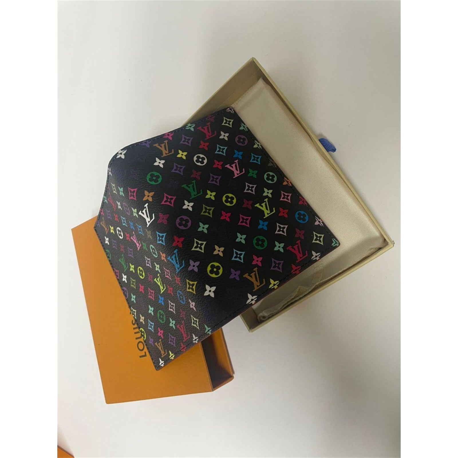 Louis Vuitton x Takashi Murakami Multicolor Passport Cover with Box – Authentic Pre-Owned