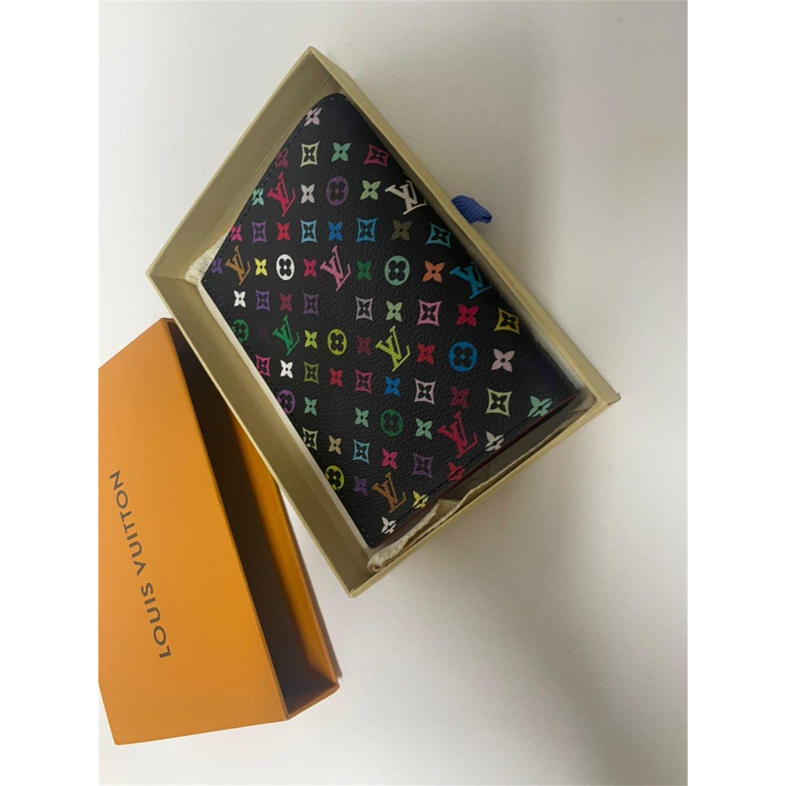 Louis Vuitton x Takashi Murakami Multicolor Passport Cover with Box – Authentic Pre-Owned