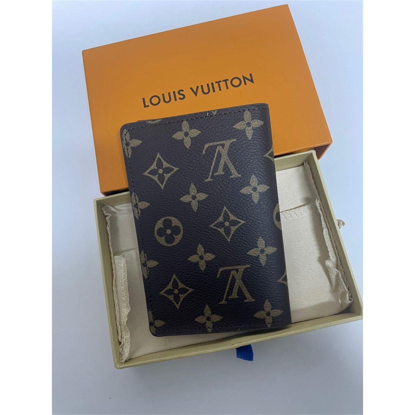 Louis Vuitton Monogram Passport Cover Brown – Authentic Pre-Owned