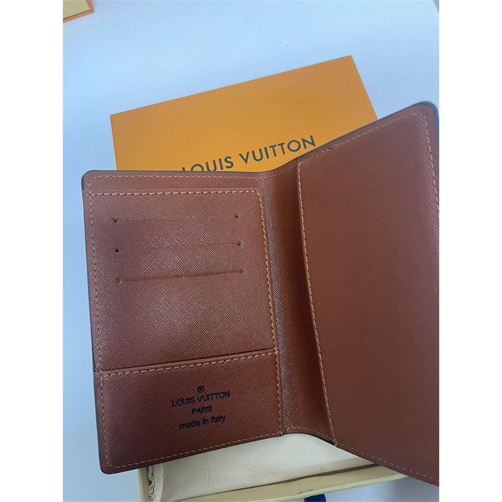 Louis Vuitton Monogram Passport Cover Brown – Authentic Pre-Owned