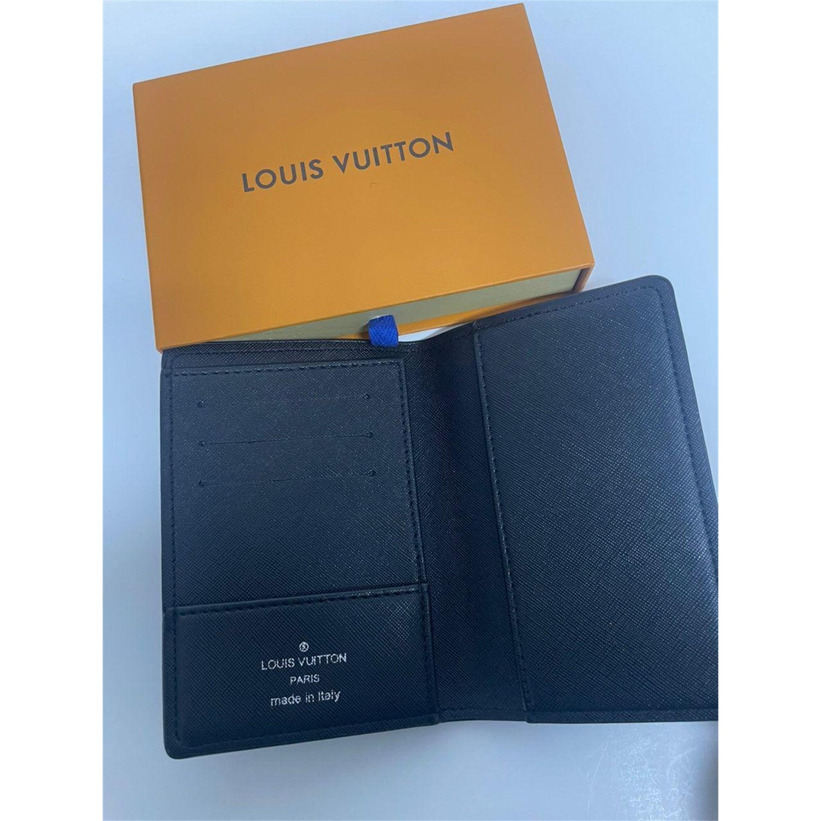 Louis Vuitton Monogram Eclipse Passport Cover – Authentic Pre-Owned