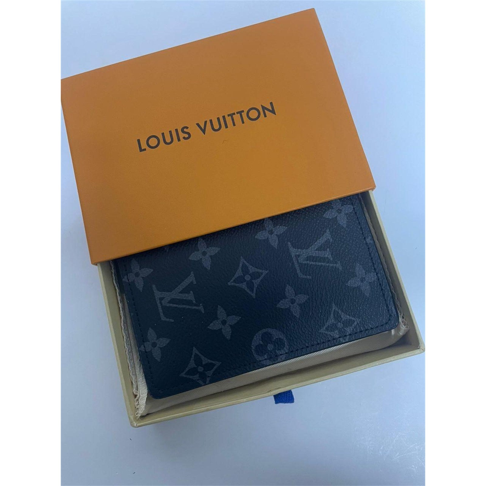 Louis Vuitton Monogram Eclipse Passport Cover – Authentic Pre-Owned