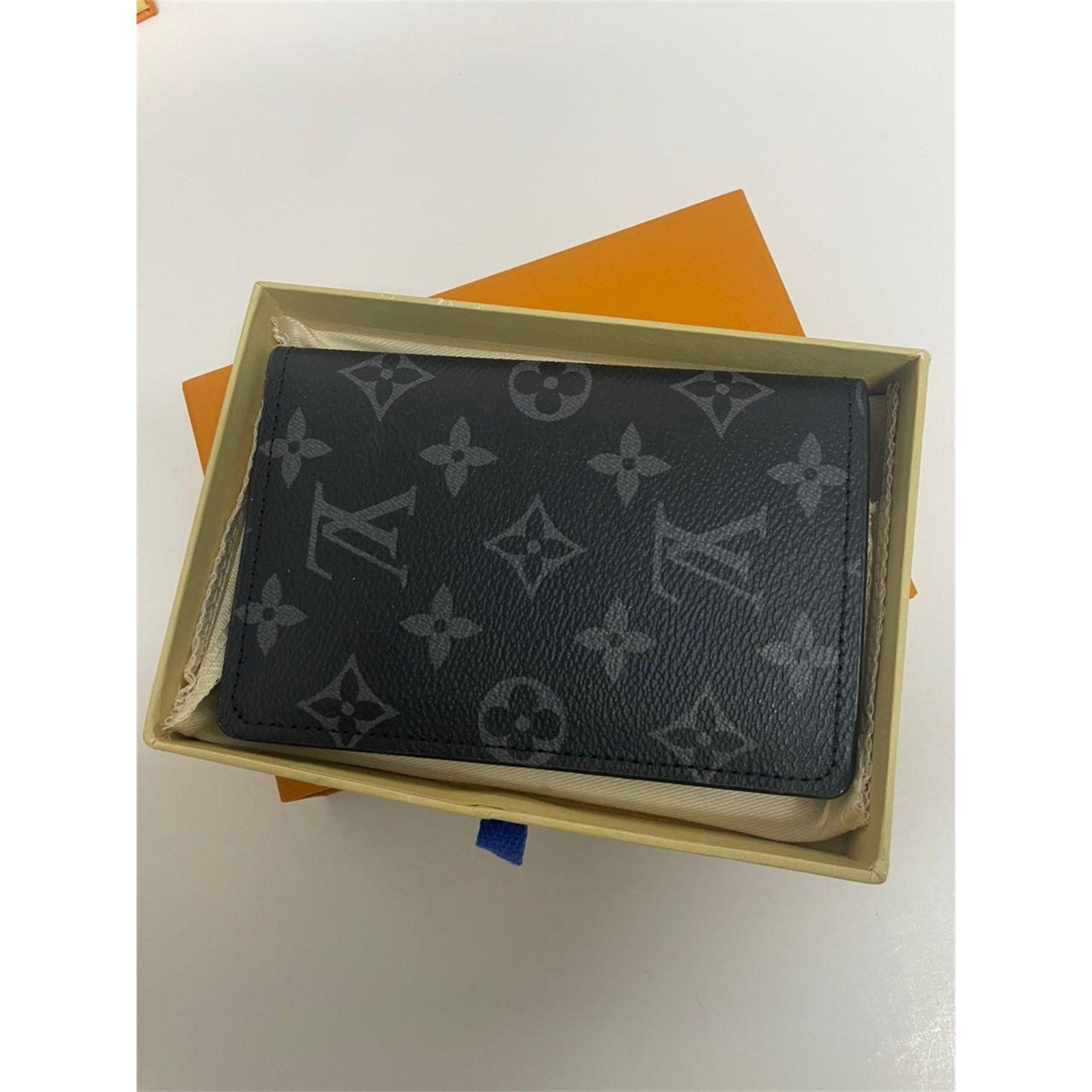 Louis Vuitton Monogram Eclipse Passport Cover – Authentic Pre-Owned