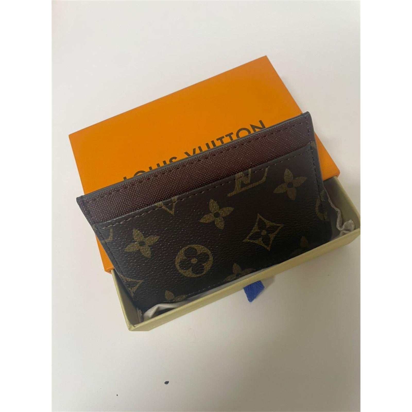 Louis Vuitton Monogram Porte Cartes Sample Card Holder Brown – Authentic Pre-Owned