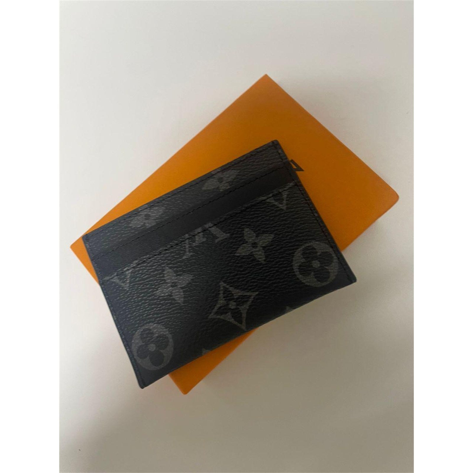 Louis Vuitton Double Card Holder Black Monogram Canvas – Authentic Pre-Owned