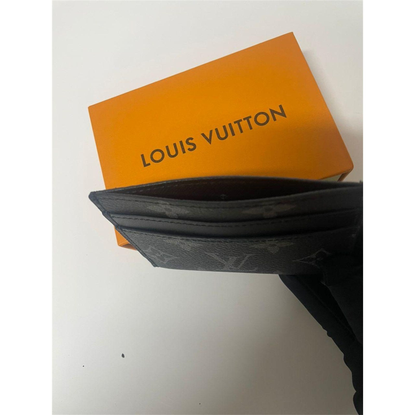 Louis Vuitton Double Card Holder Black Monogram Canvas – Authentic Pre-Owned
