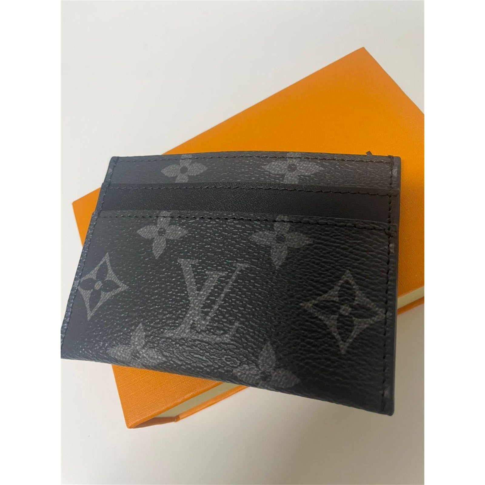 Louis Vuitton Double Card Holder Black Monogram Canvas – Authentic Pre-Owned