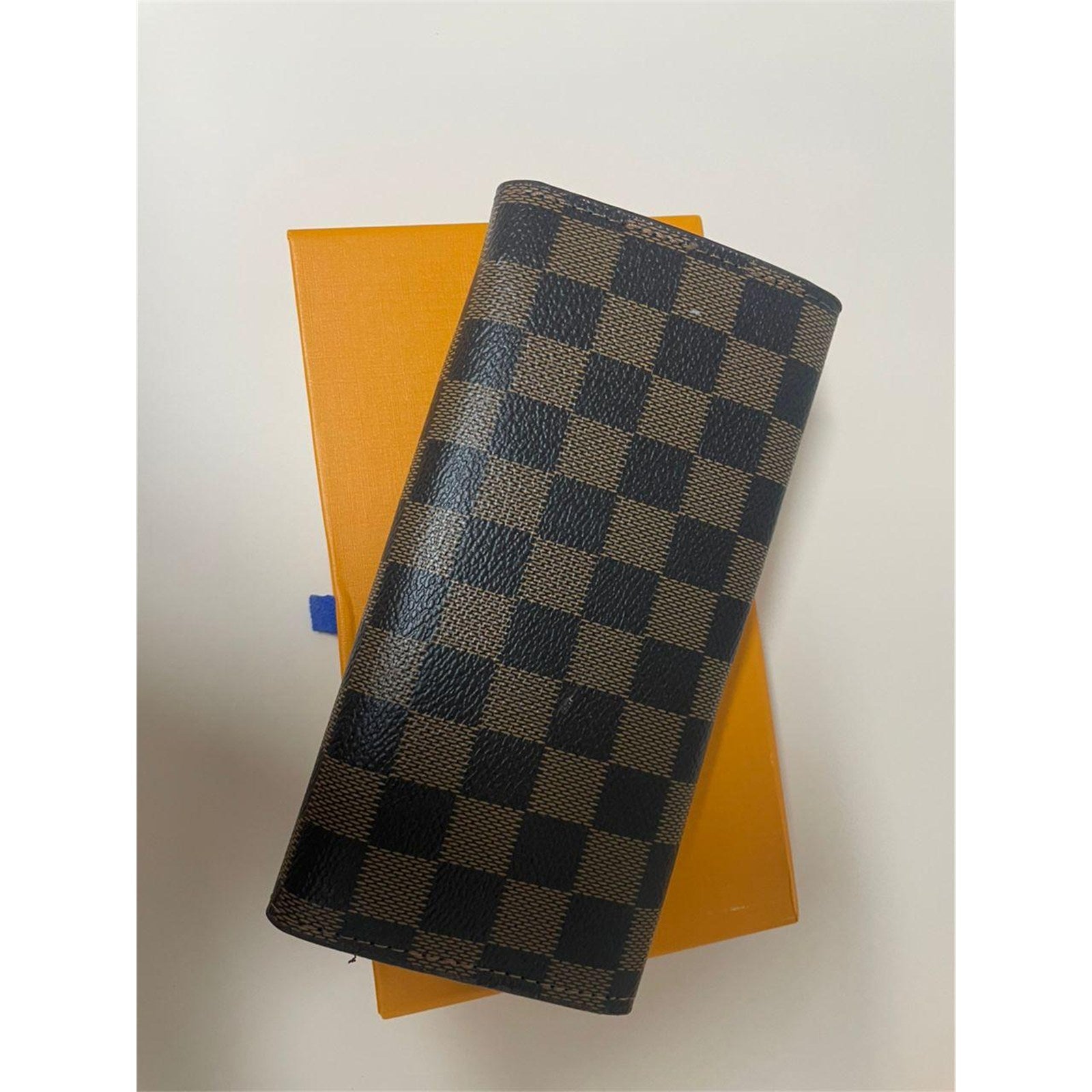 Louis Vuitton Portefeuille Sarah Damier Ebene Long Wallet – Authentic Pre-Owned
